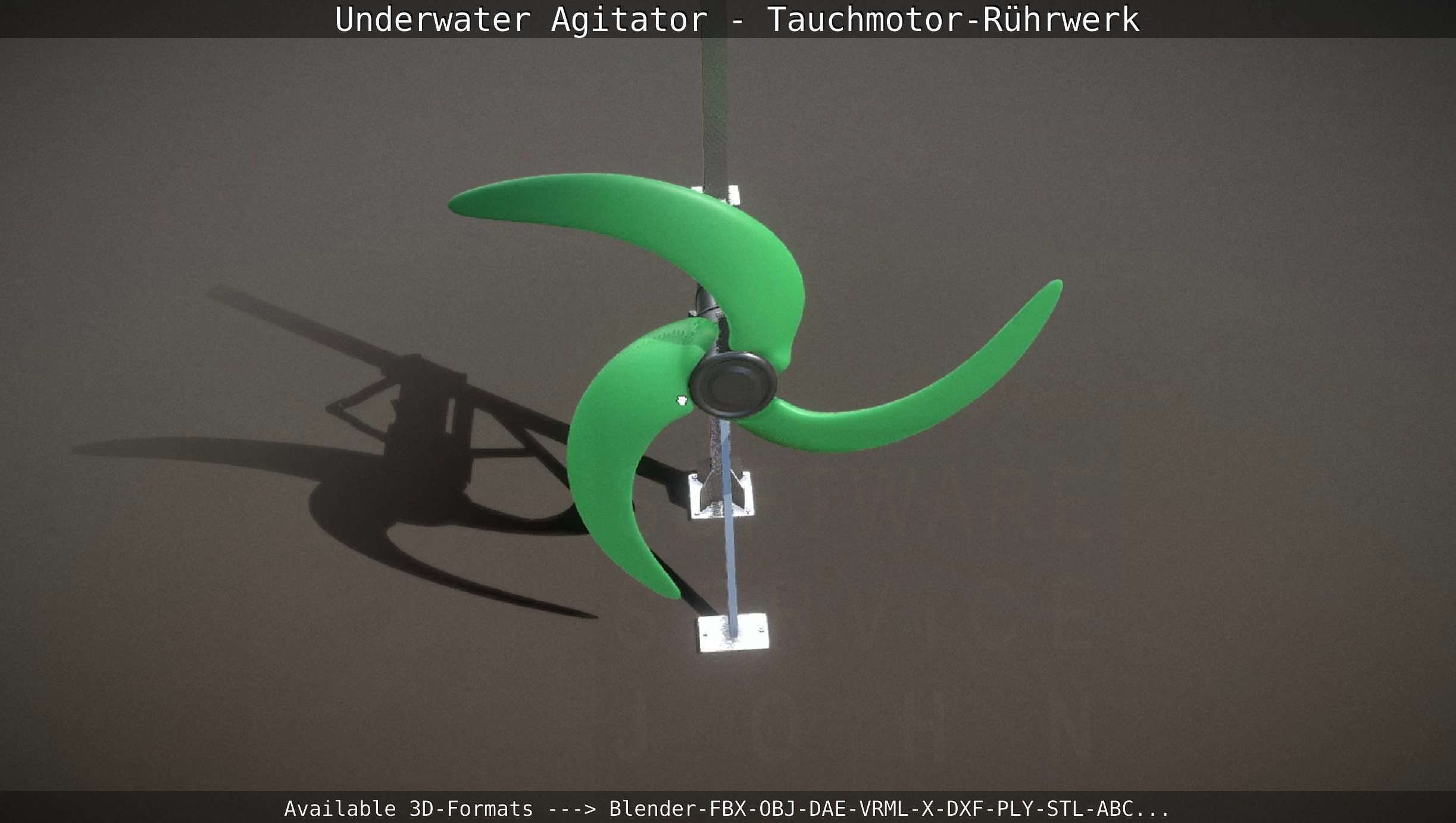 Underwater Agitator - Tauchmotor-Ruehrwerk 1 High-Poly Version 3D model_19