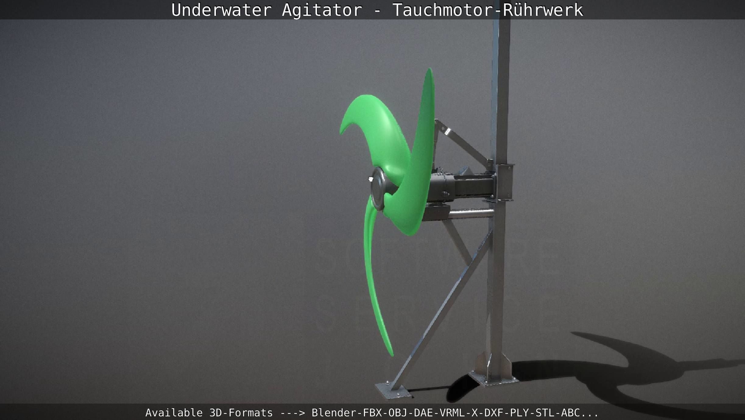 Underwater Agitator - Tauchmotor-Ruehrwerk 1 High-Poly Version 3D model_27