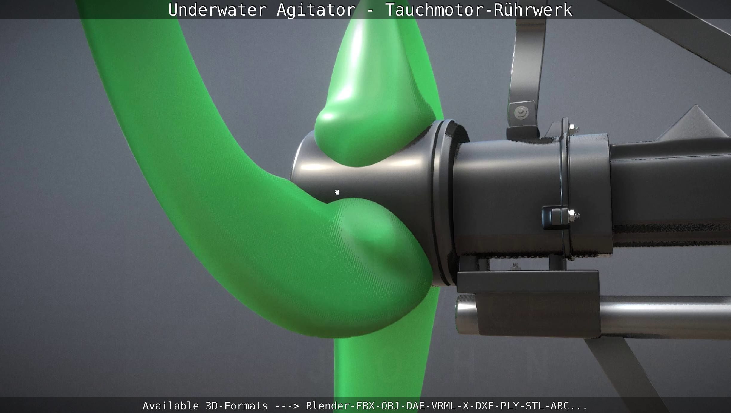 Underwater Agitator - Tauchmotor-Ruehrwerk 1 High-Poly Version 3D model_29
