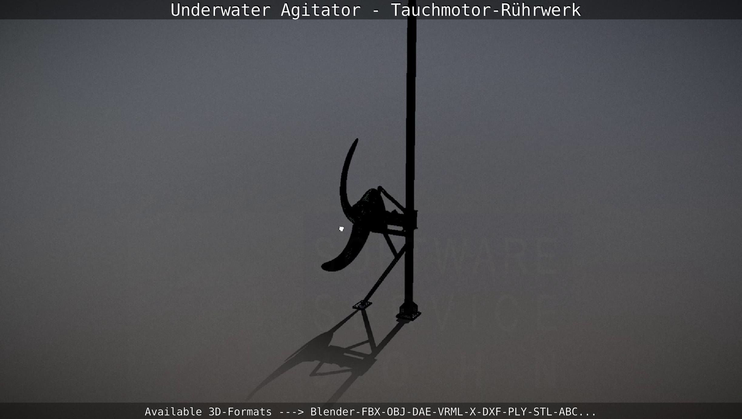 Underwater Agitator - Tauchmotor-Ruehrwerk 1 High-Poly Version 3D model_109
