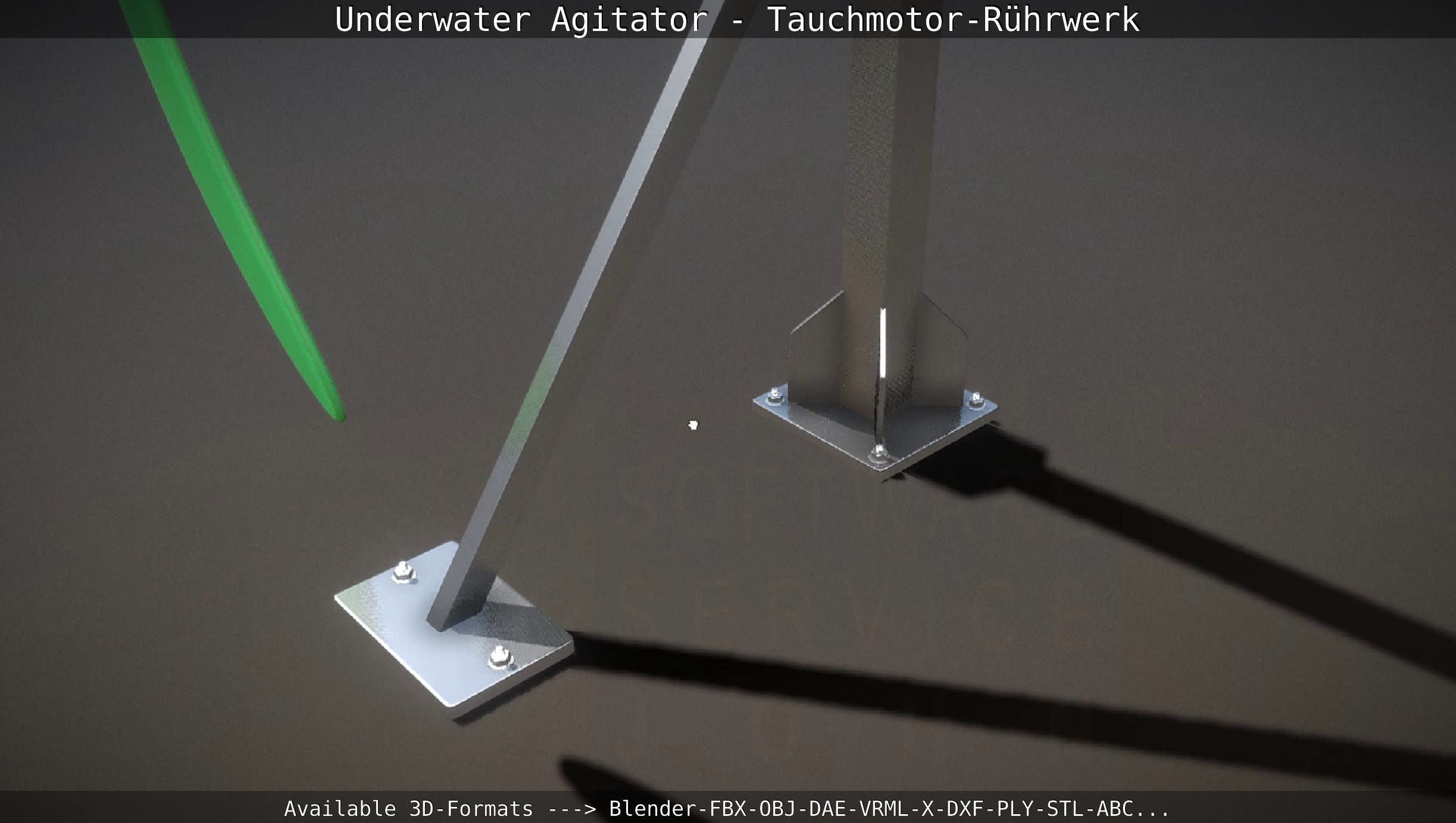 Underwater Agitator - Tauchmotor-Ruehrwerk 1 High-Poly Version 3D model_95