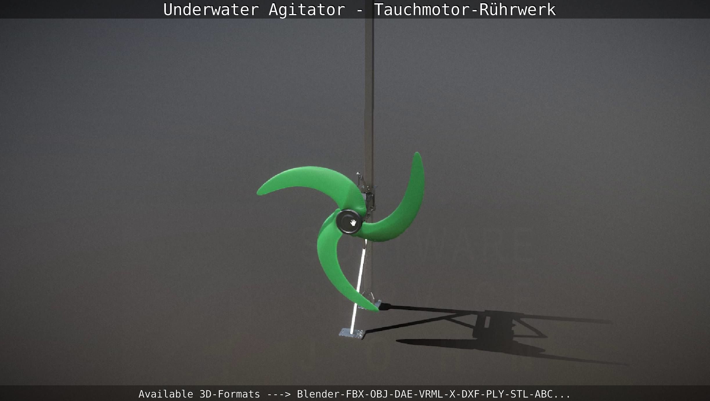 Underwater Agitator - Tauchmotor-Ruehrwerk 1 High-Poly Version 3D model_107