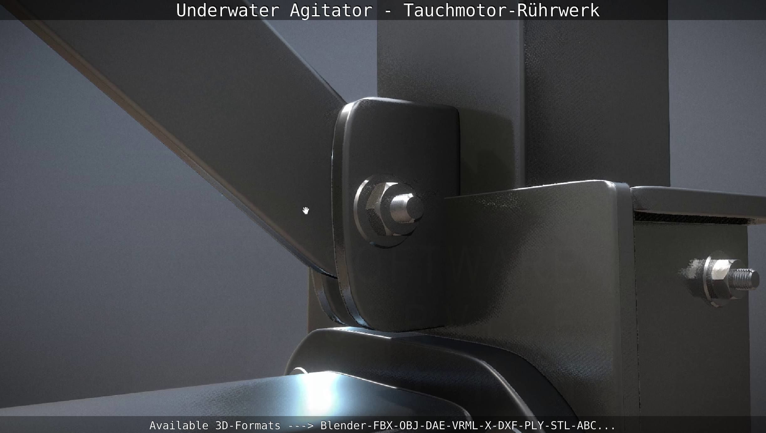 Underwater Agitator - Tauchmotor-Ruehrwerk 1 High-Poly Version 3D model_84