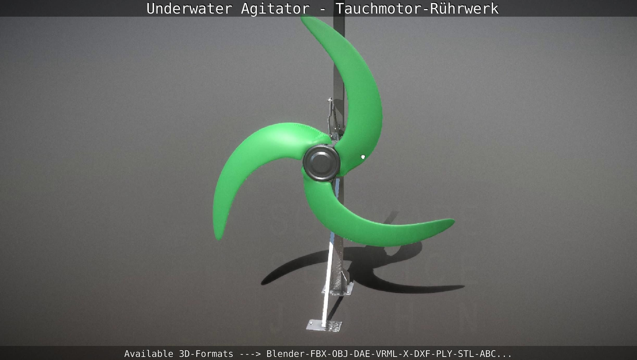 Underwater Agitator - Tauchmotor-Ruehrwerk 1 High-Poly Version 3D model_31