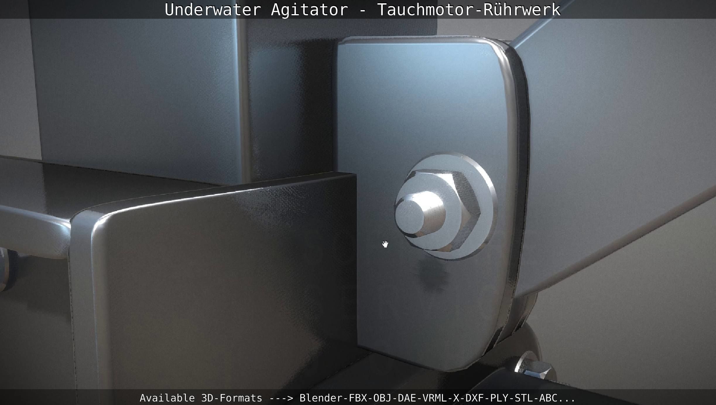 Underwater Agitator - Tauchmotor-Ruehrwerk 1 High-Poly Version 3D model_86