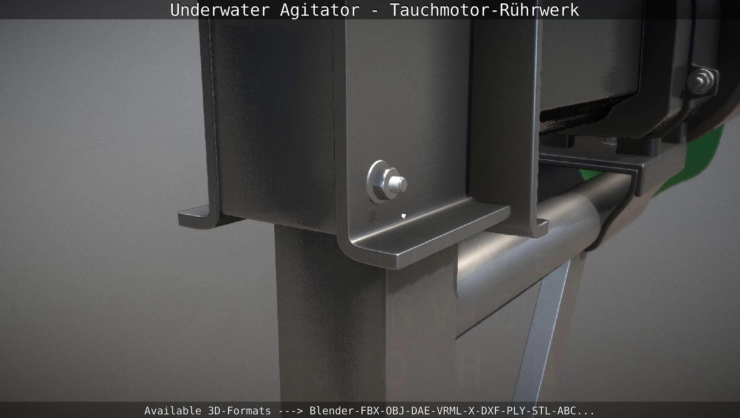 Underwater Agitator - Tauchmotor-Ruehrwerk 1 High-Poly Version 3D model_98