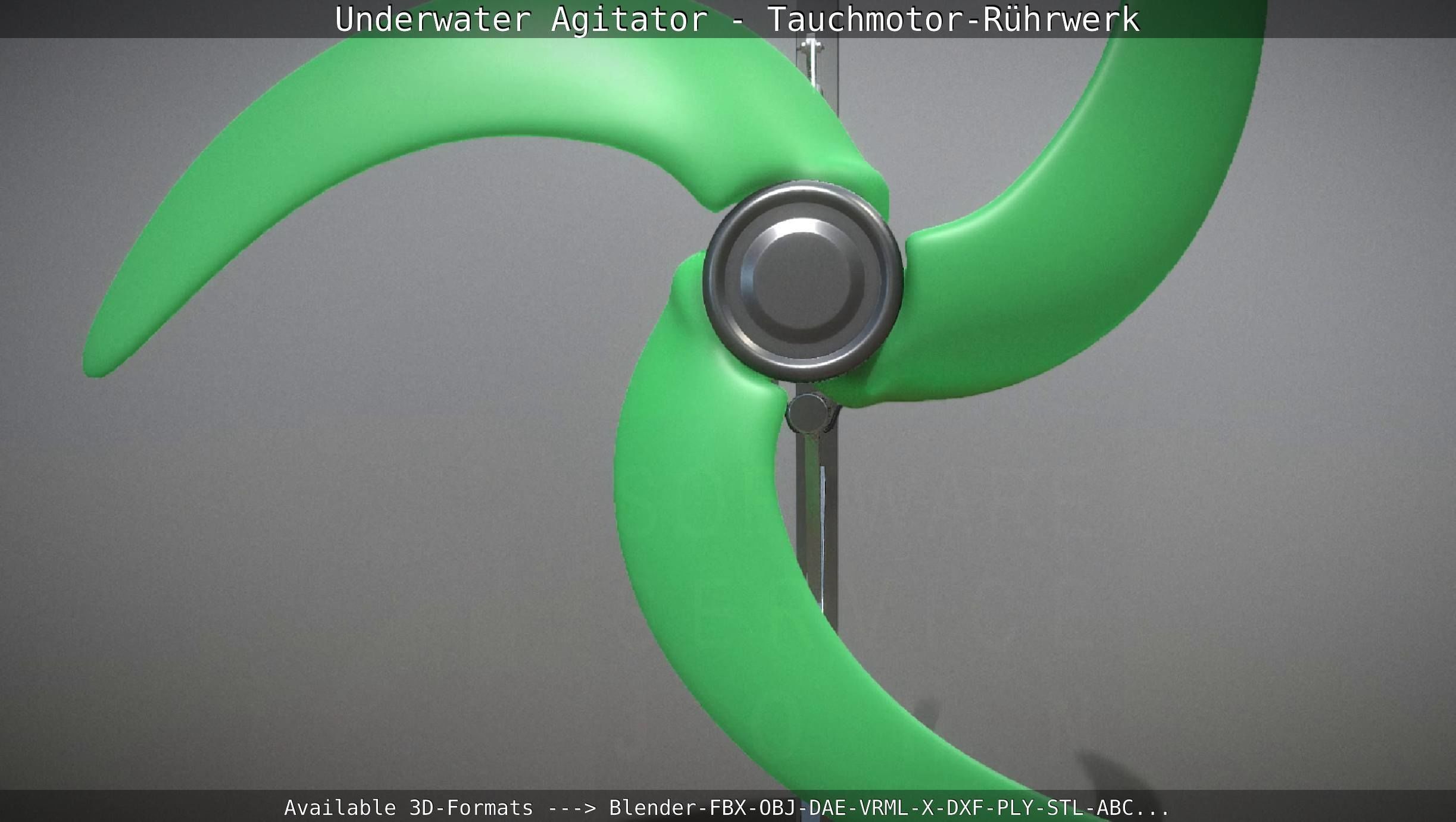 Underwater Agitator - Tauchmotor-Ruehrwerk 1 High-Poly Version 3D model_11