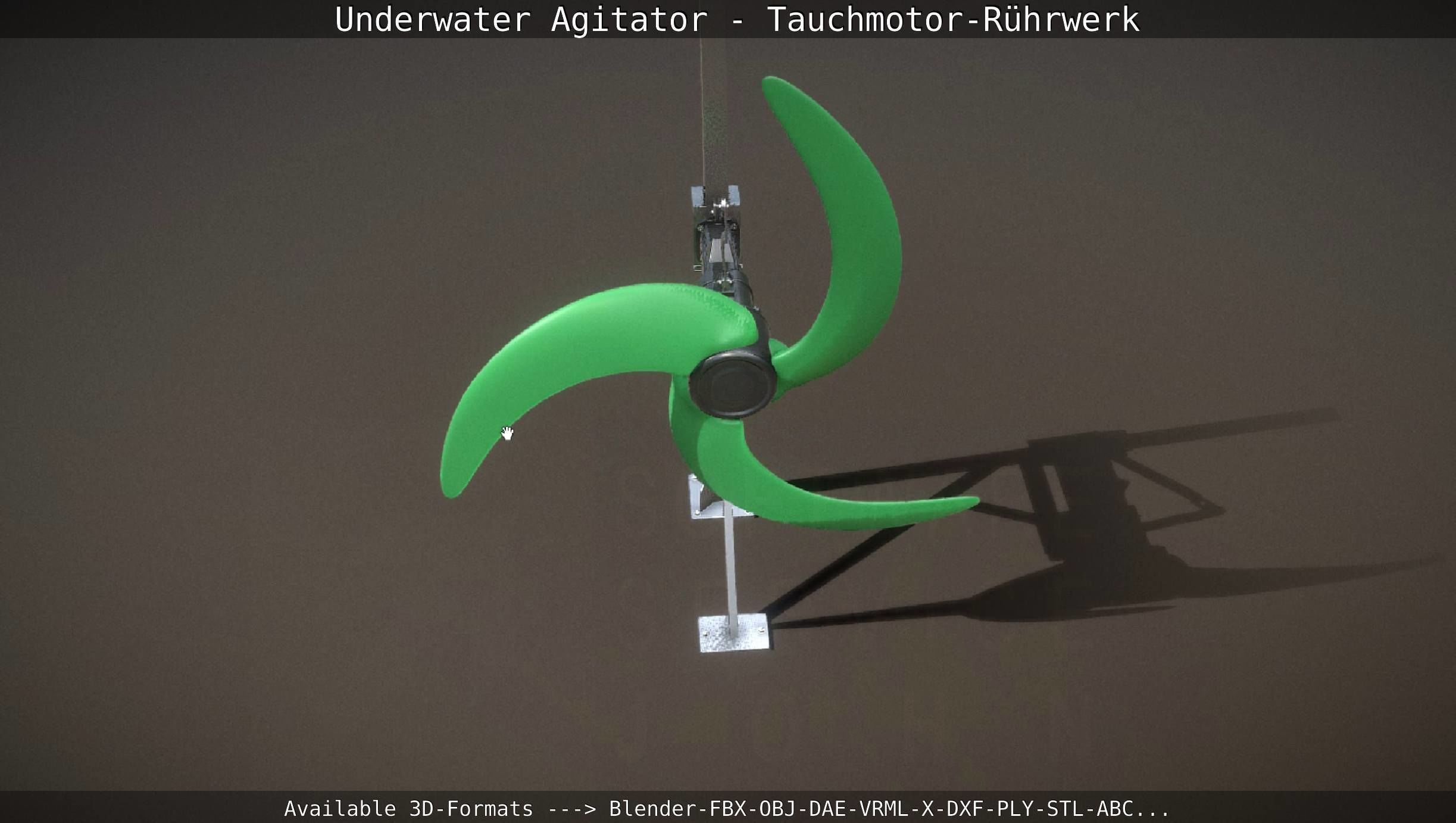 Underwater Agitator - Tauchmotor-Ruehrwerk 1 High-Poly Version 3D model_15