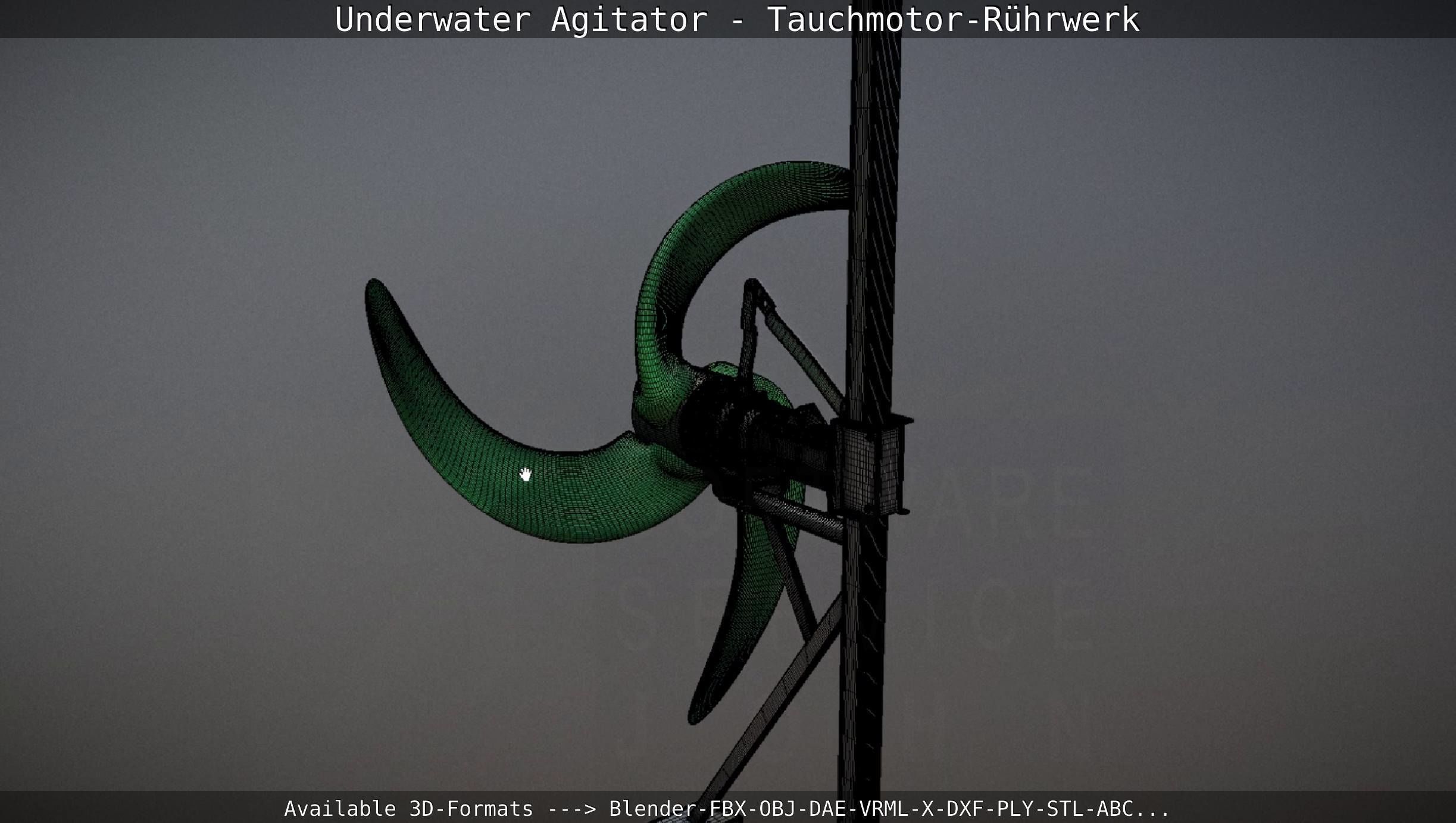 Underwater Agitator - Tauchmotor-Ruehrwerk 1 High-Poly Version 3D model_112