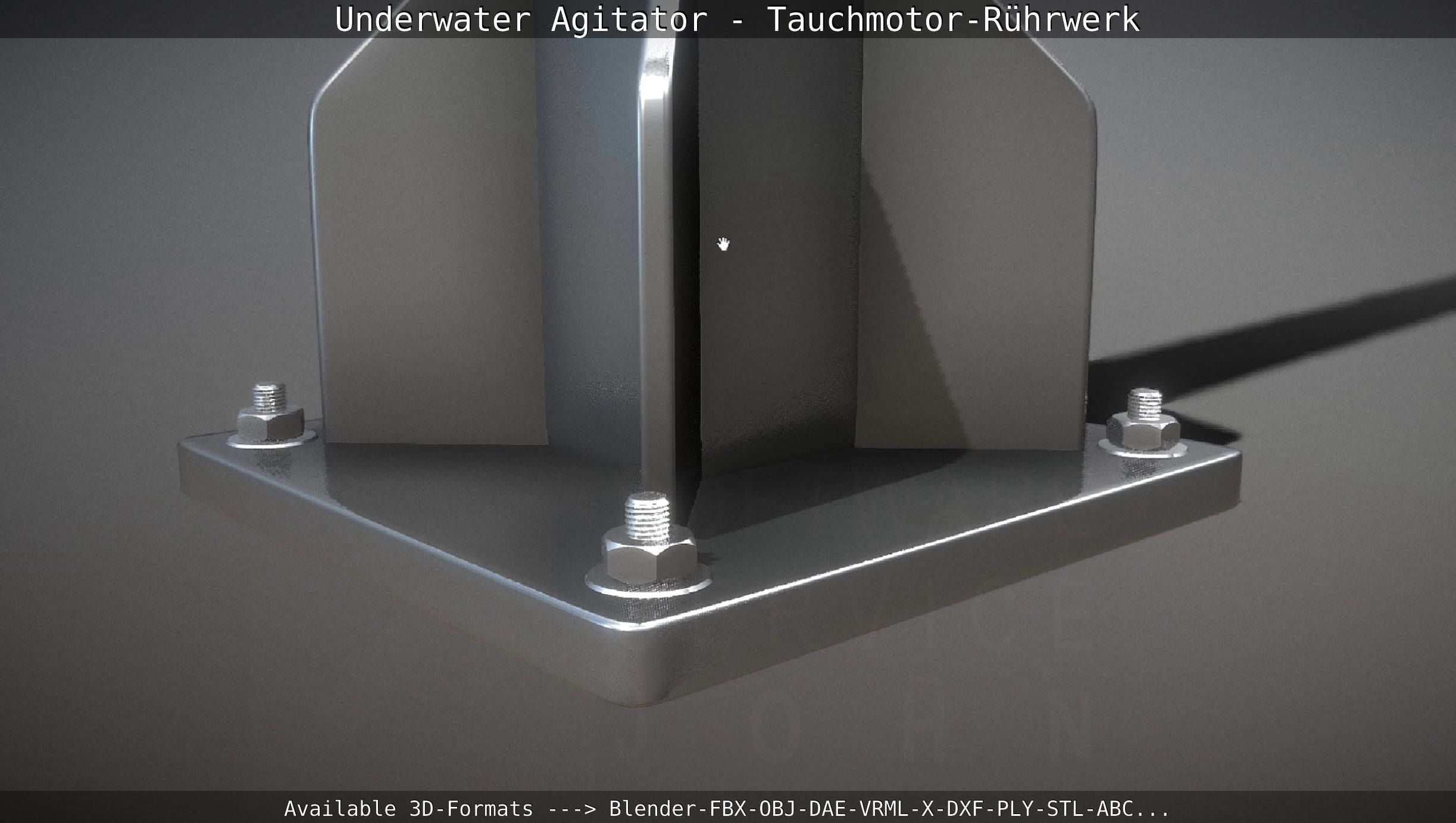 Underwater Agitator - Tauchmotor-Ruehrwerk 1 High-Poly Version 3D model_91