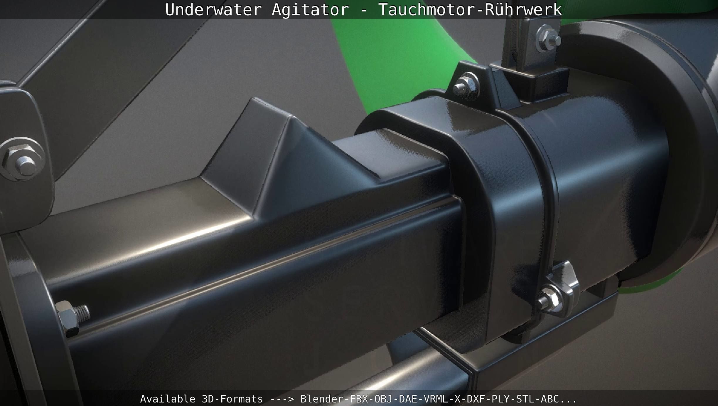 Underwater Agitator - Tauchmotor-Ruehrwerk 1 High-Poly Version 3D model_6