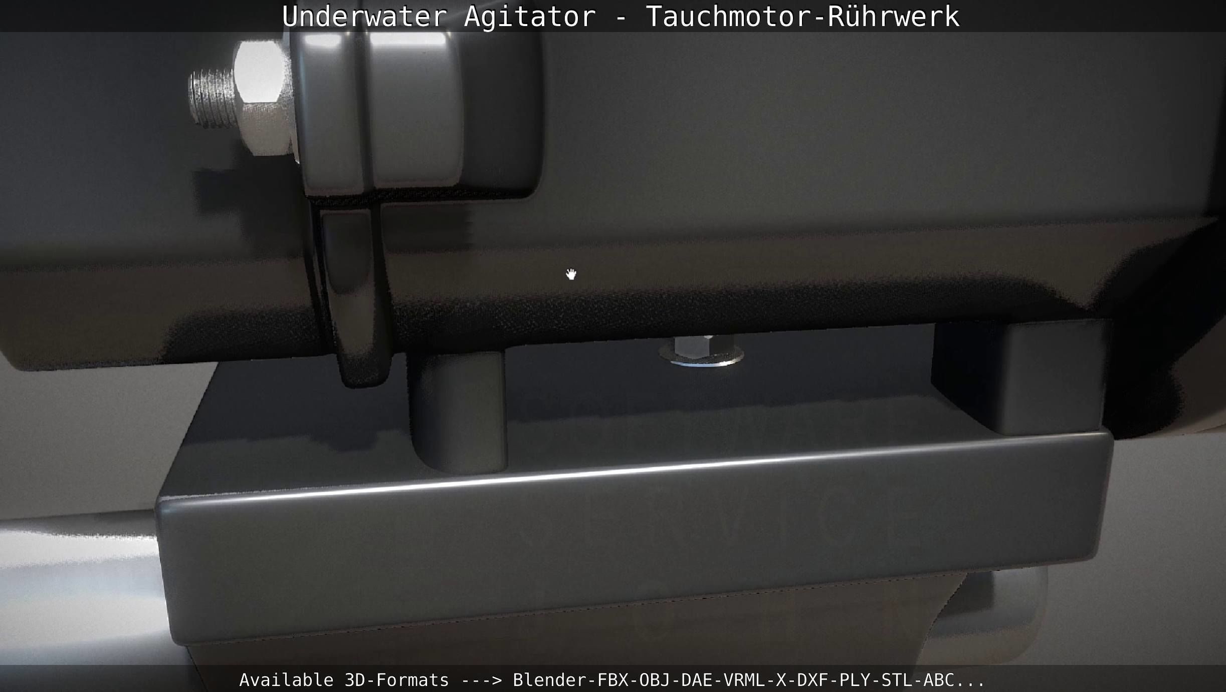 Underwater Agitator - Tauchmotor-Ruehrwerk 1 High-Poly Version 3D model_99