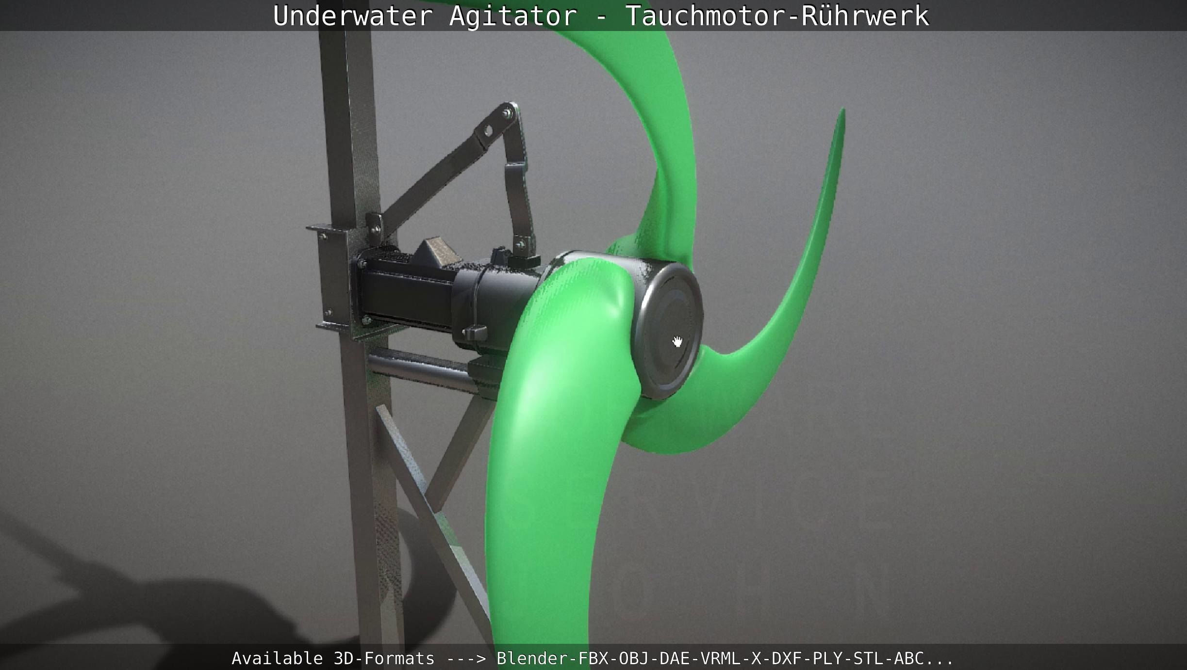 Underwater Agitator - Tauchmotor-Ruehrwerk 1 High-Poly Version 3D model_25
