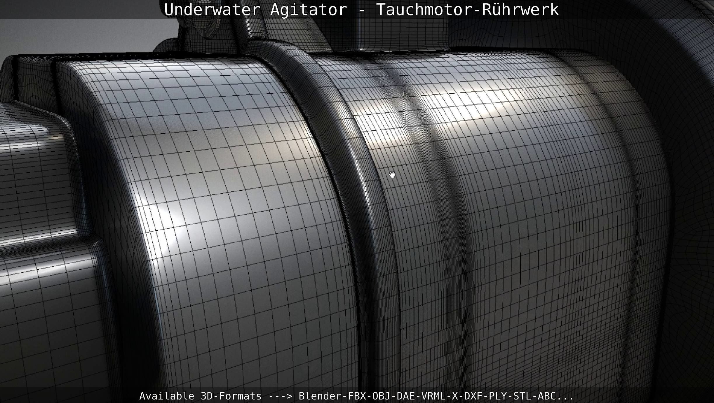 Underwater Agitator - Tauchmotor-Ruehrwerk 1 High-Poly Version 3D model_118