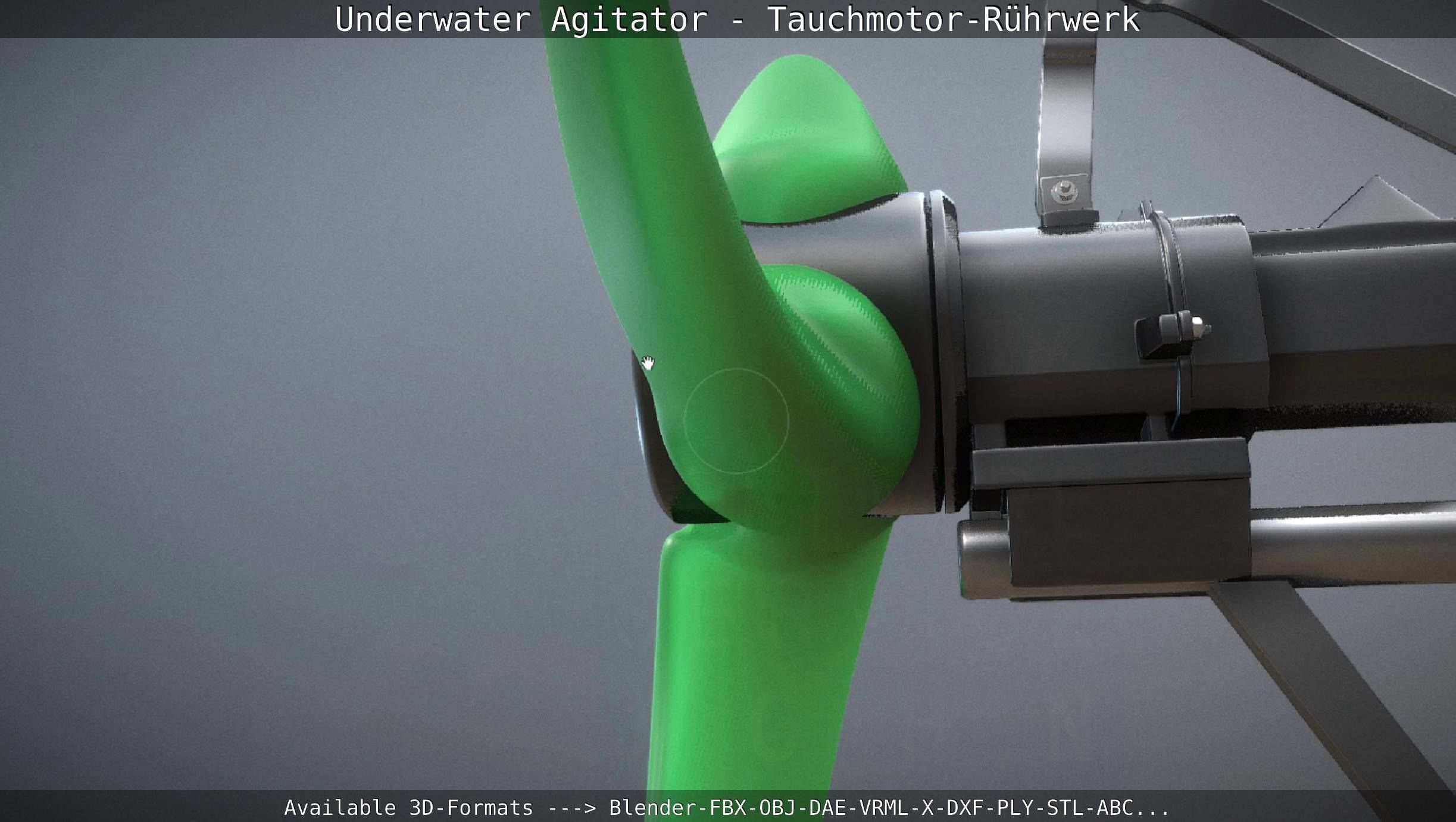 Underwater Agitator - Tauchmotor-Ruehrwerk 1 High-Poly Version 3D model_5