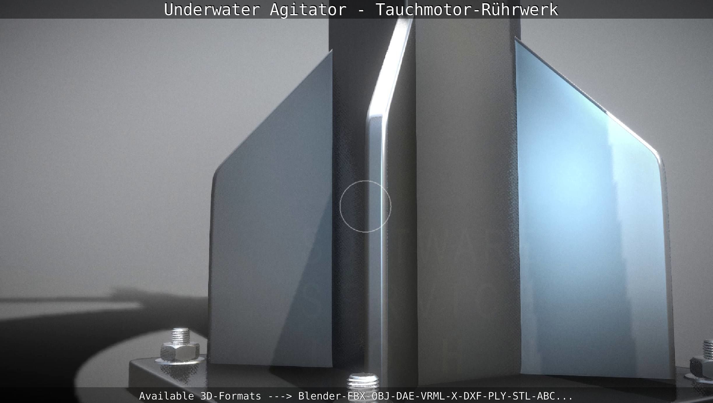 Underwater Agitator - Tauchmotor-Ruehrwerk 1 High-Poly Version 3D model_8