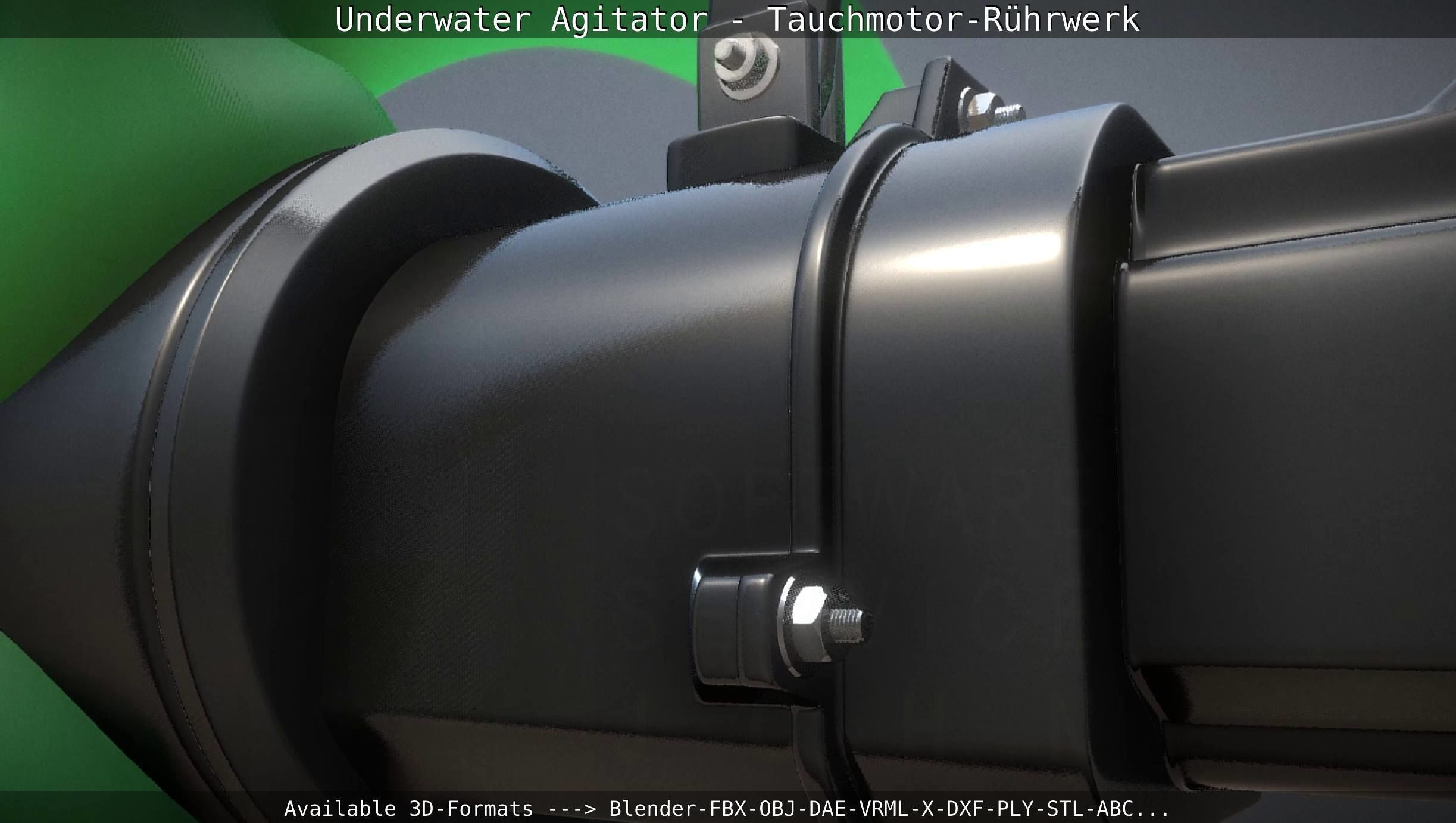 Underwater Agitator - Tauchmotor-Ruehrwerk 1 High-Poly Version 3D model_33