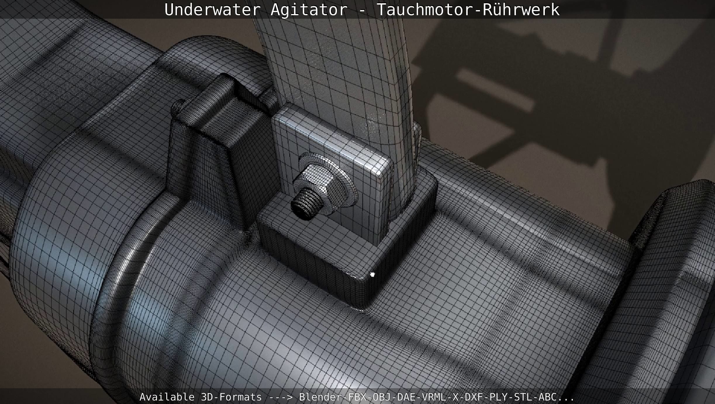 Underwater Agitator - Tauchmotor-Ruehrwerk 1 High-Poly Version 3D model_117