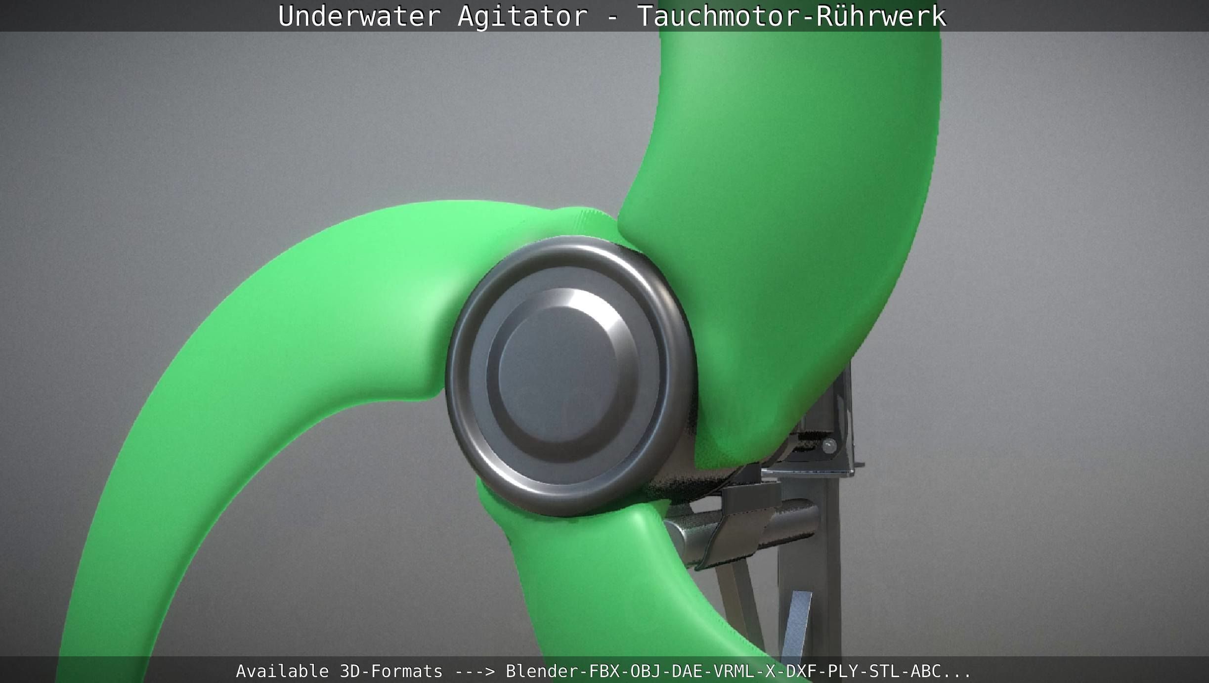 Underwater Agitator - Tauchmotor-Ruehrwerk 1 High-Poly Version 3D model_4