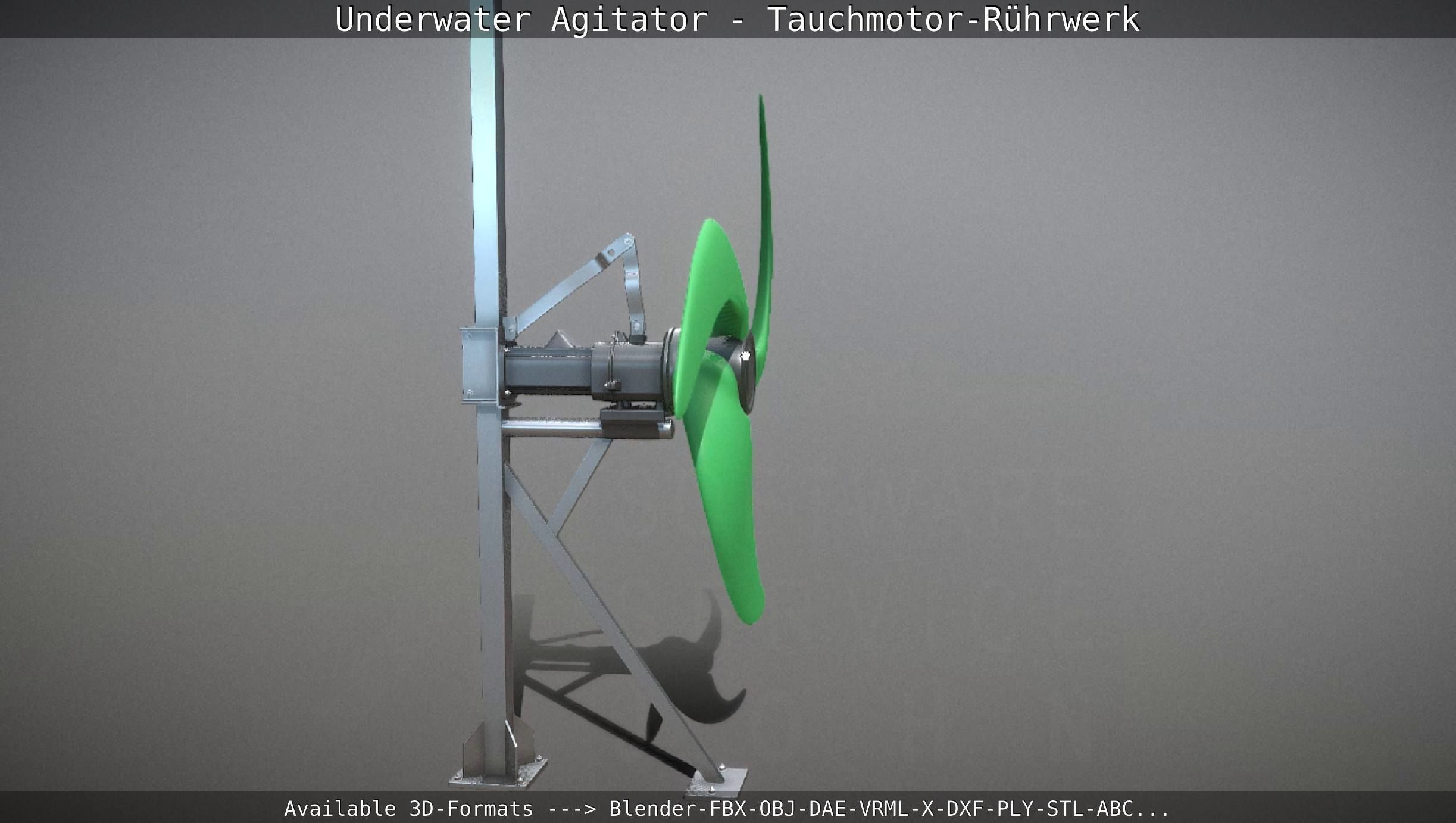 Underwater Agitator - Tauchmotor-Ruehrwerk 1 High-Poly Version 3D model_21