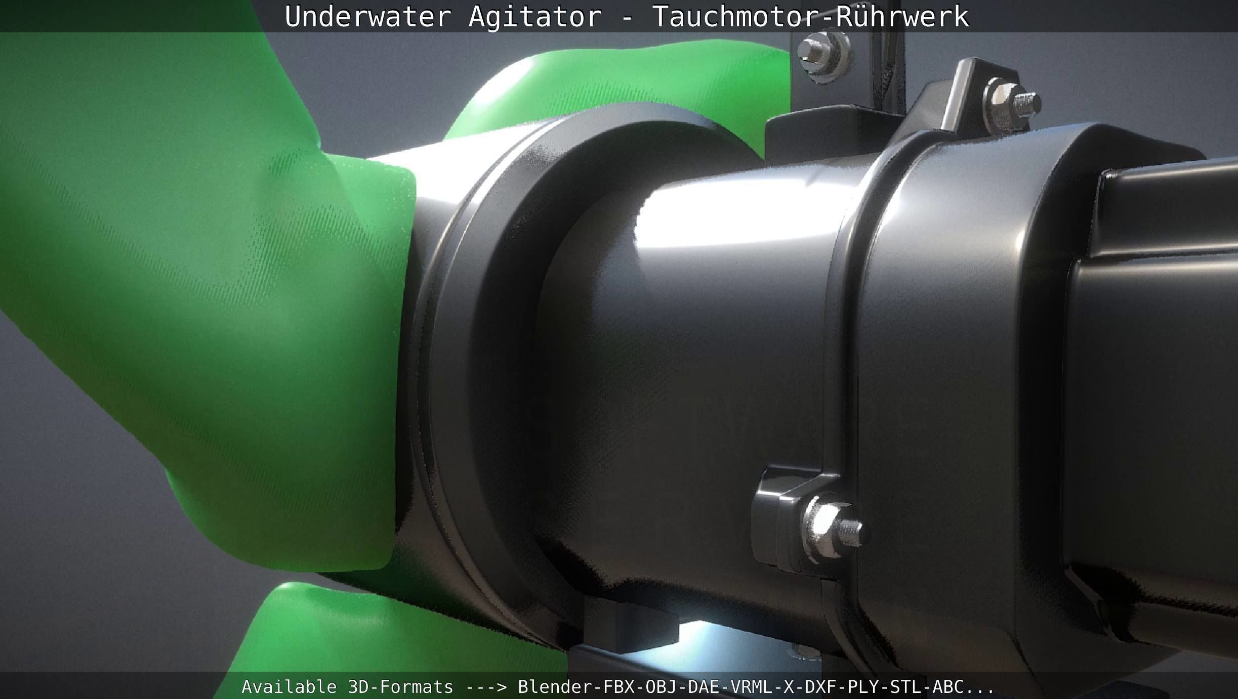 Underwater Agitator - Tauchmotor-Ruehrwerk 1 High-Poly Version 3D model_32