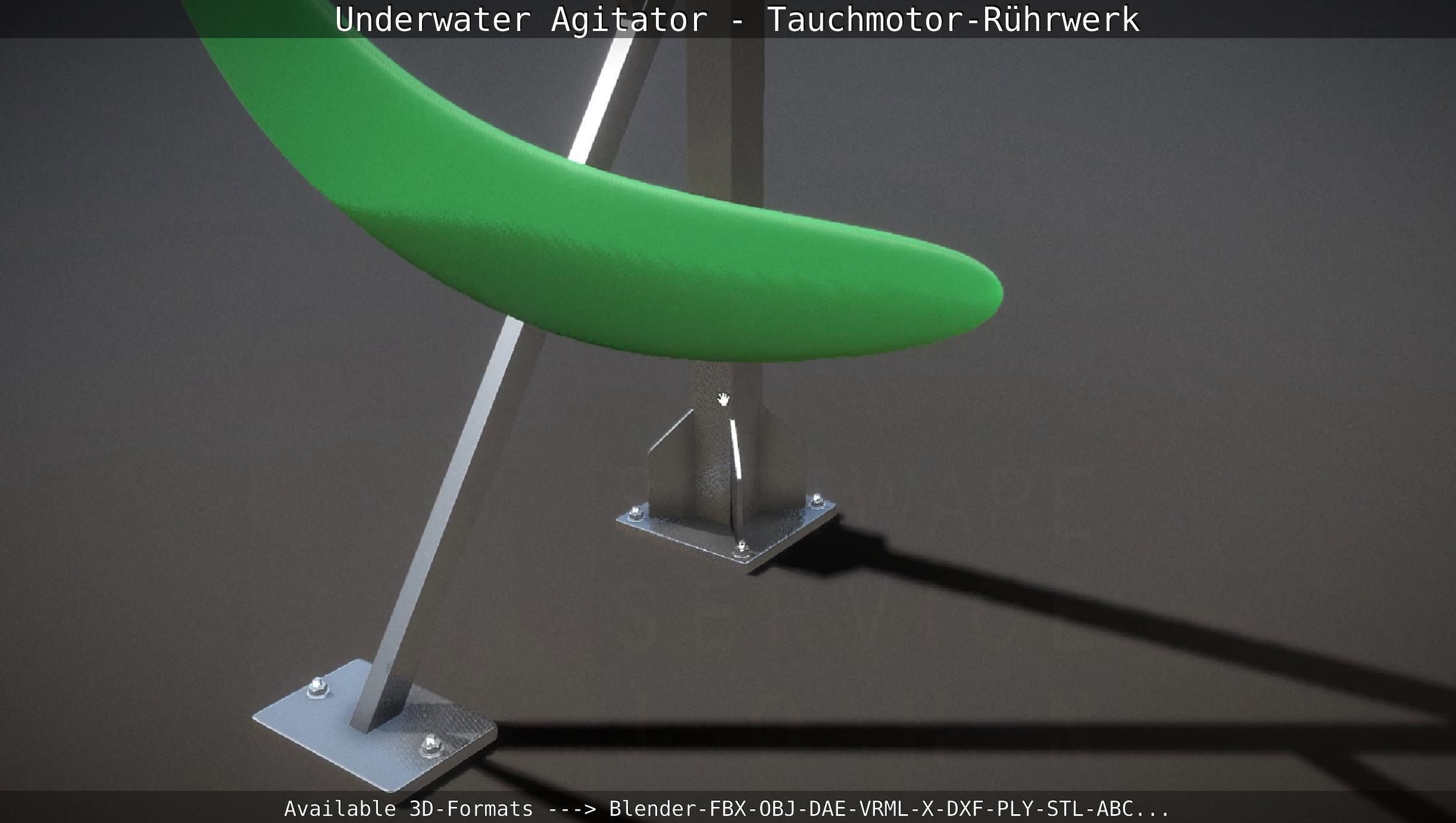 Underwater Agitator - Tauchmotor-Ruehrwerk 1 High-Poly Version 3D model_100
