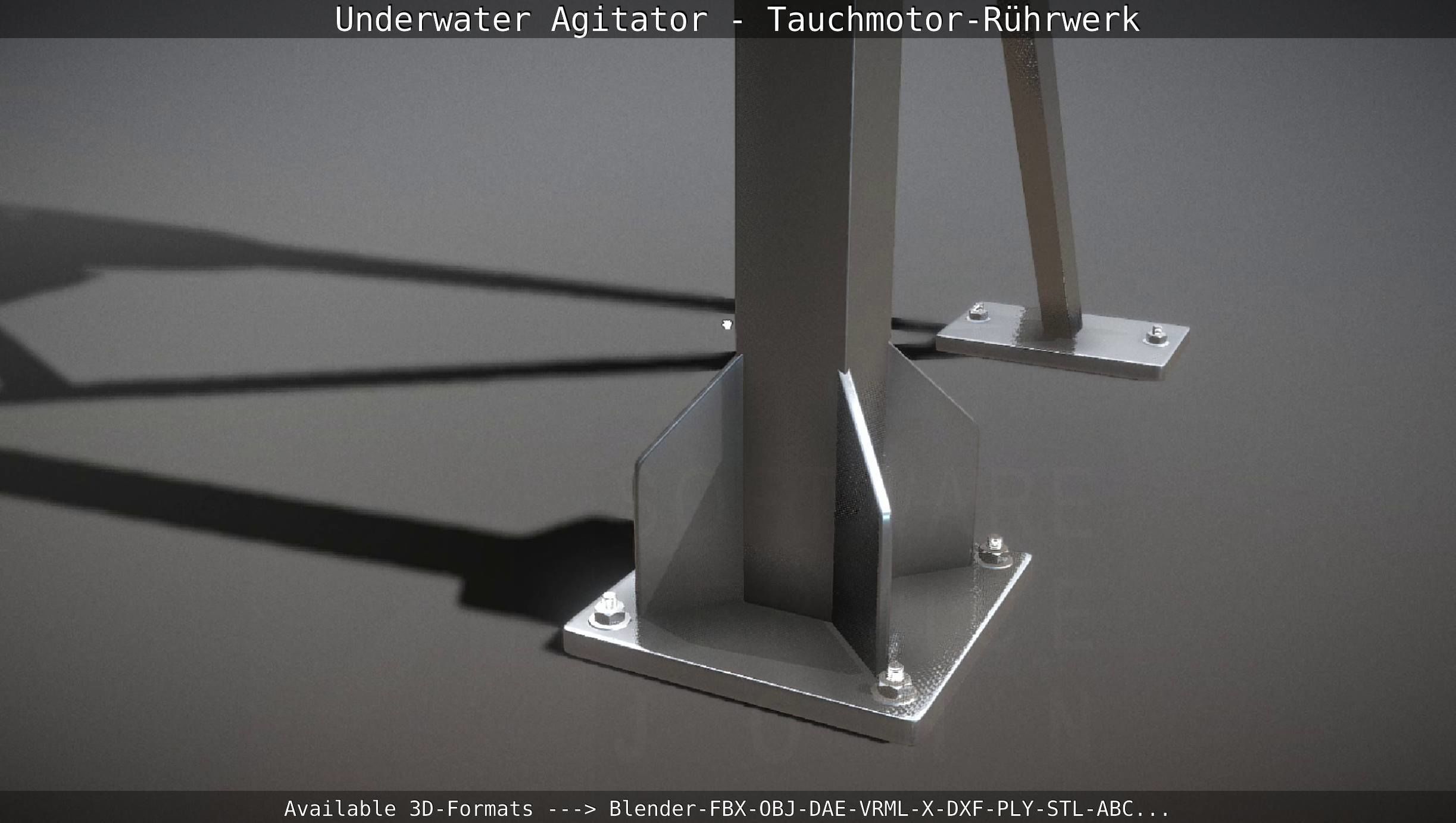Underwater Agitator - Tauchmotor-Ruehrwerk 1 High-Poly Version 3D model_56