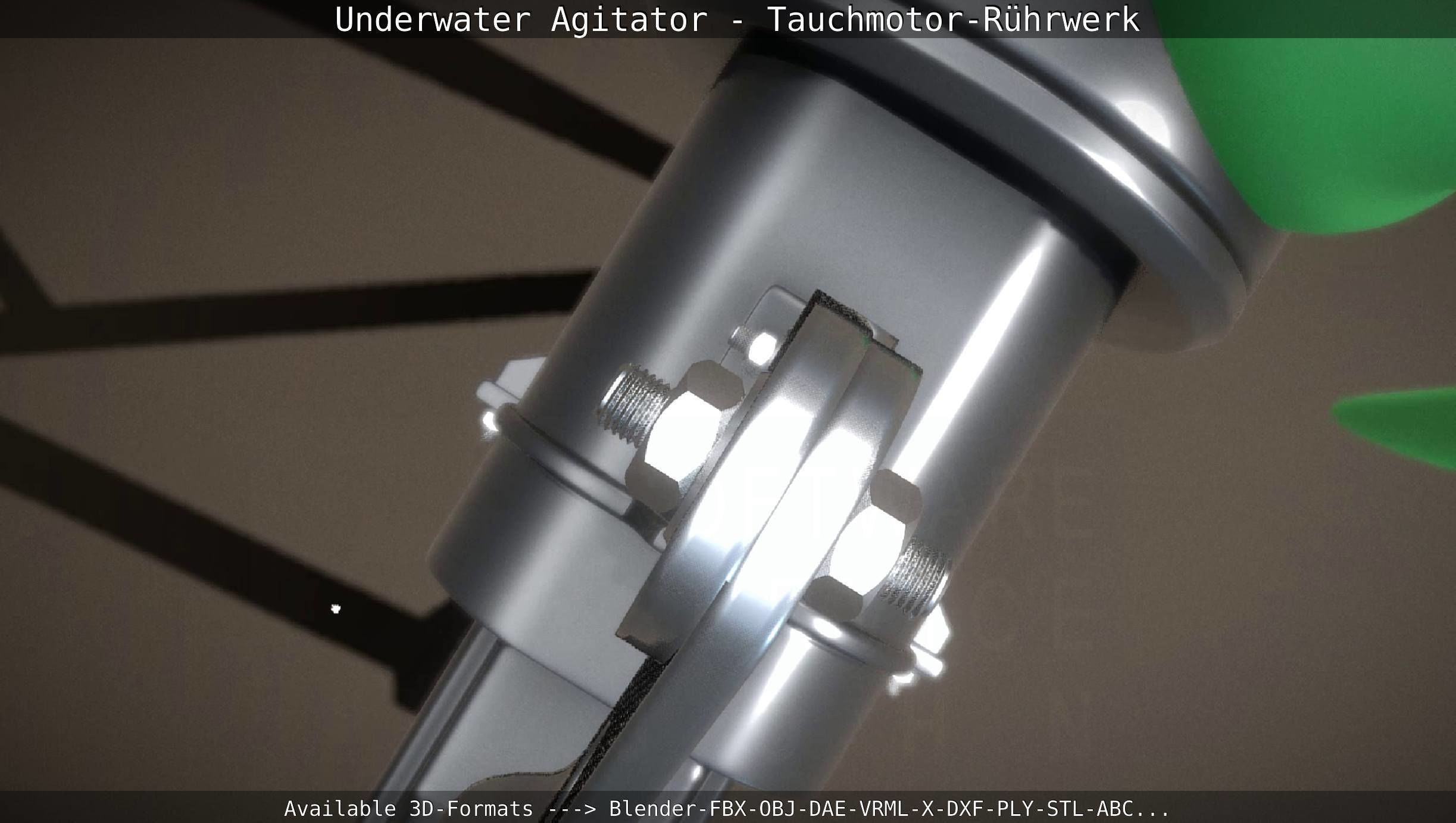 Underwater Agitator - Tauchmotor-Ruehrwerk 1 High-Poly Version 3D model_75