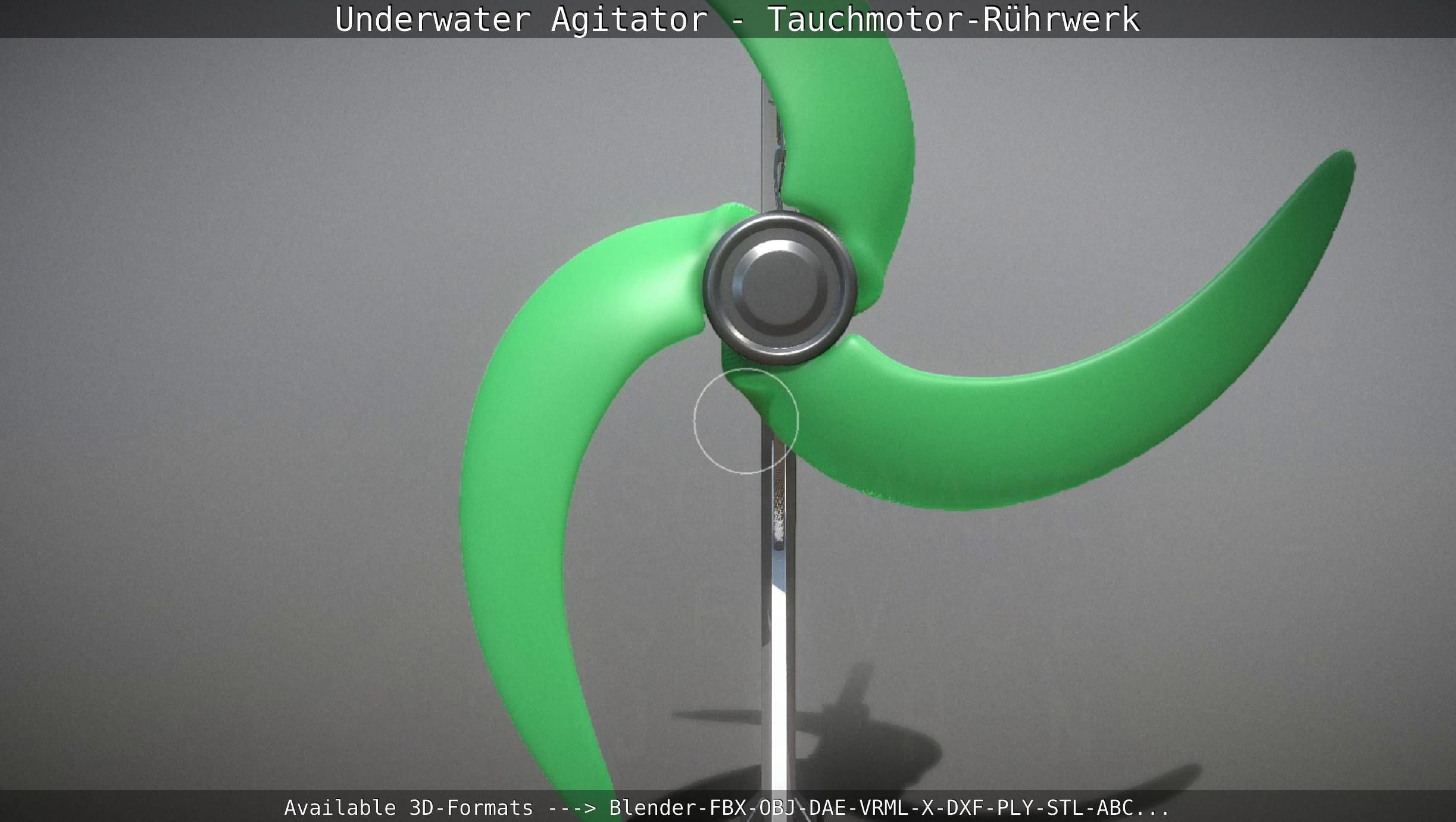 Underwater Agitator - Tauchmotor-Ruehrwerk 1 High-Poly Version 3D model_16