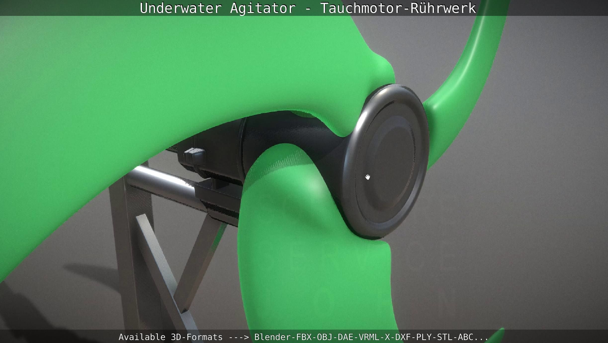 Underwater Agitator - Tauchmotor-Ruehrwerk 1 High-Poly Version 3D model_26