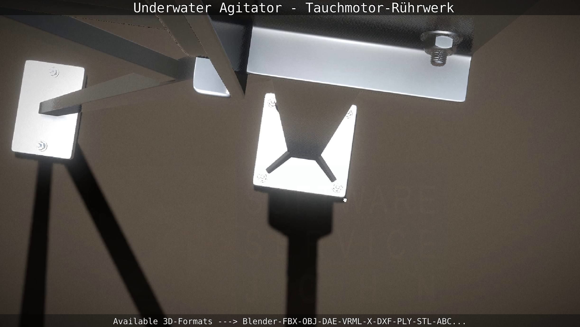 Underwater Agitator - Tauchmotor-Ruehrwerk 1 High-Poly Version 3D model_60