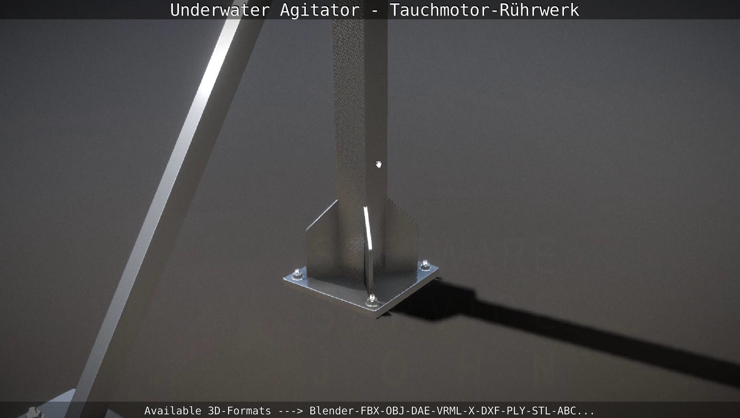 Underwater Agitator - Tauchmotor-Ruehrwerk 1 High-Poly Version 3D model_101
