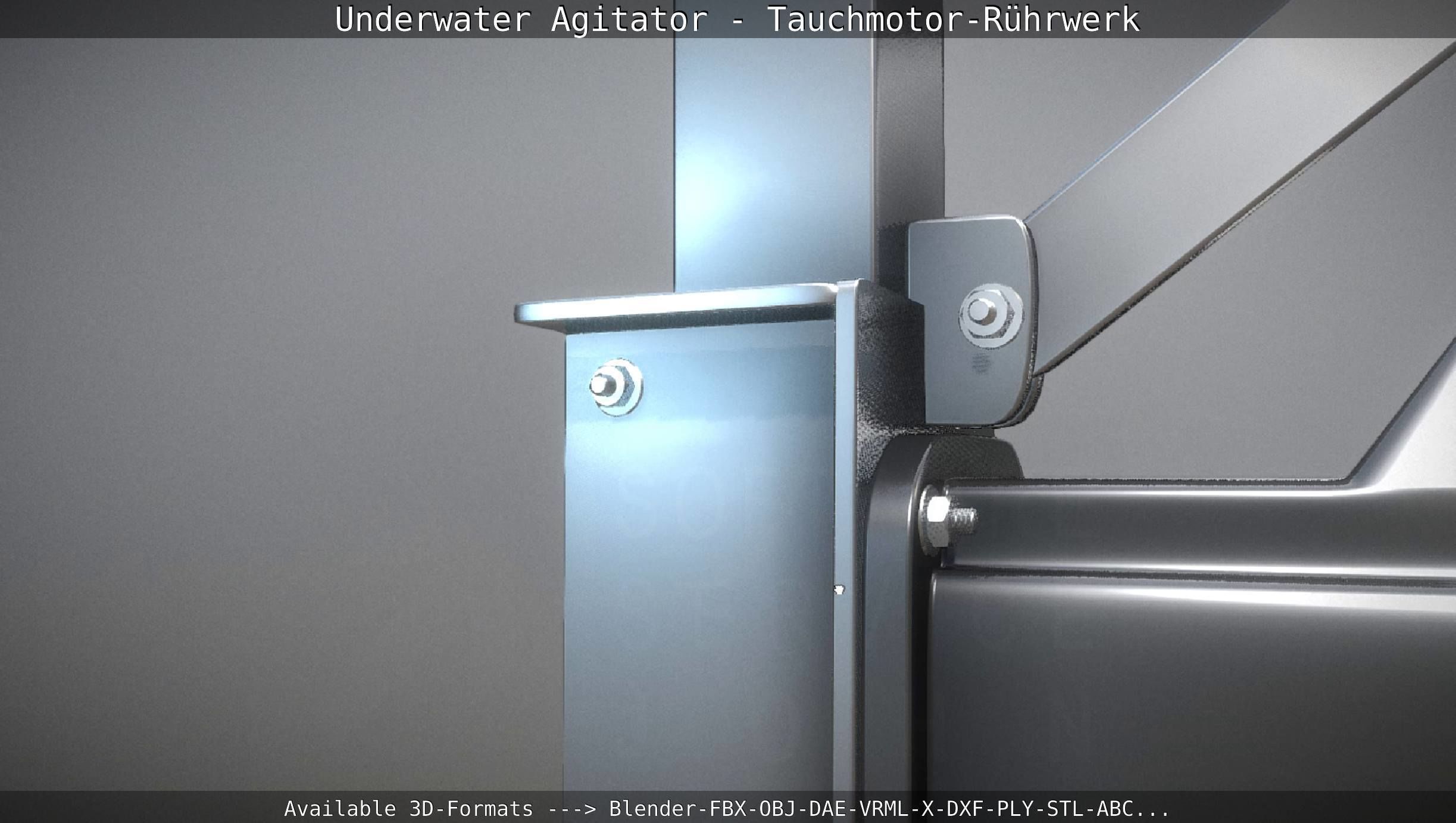 Underwater Agitator - Tauchmotor-Ruehrwerk 1 High-Poly Version 3D model_90
