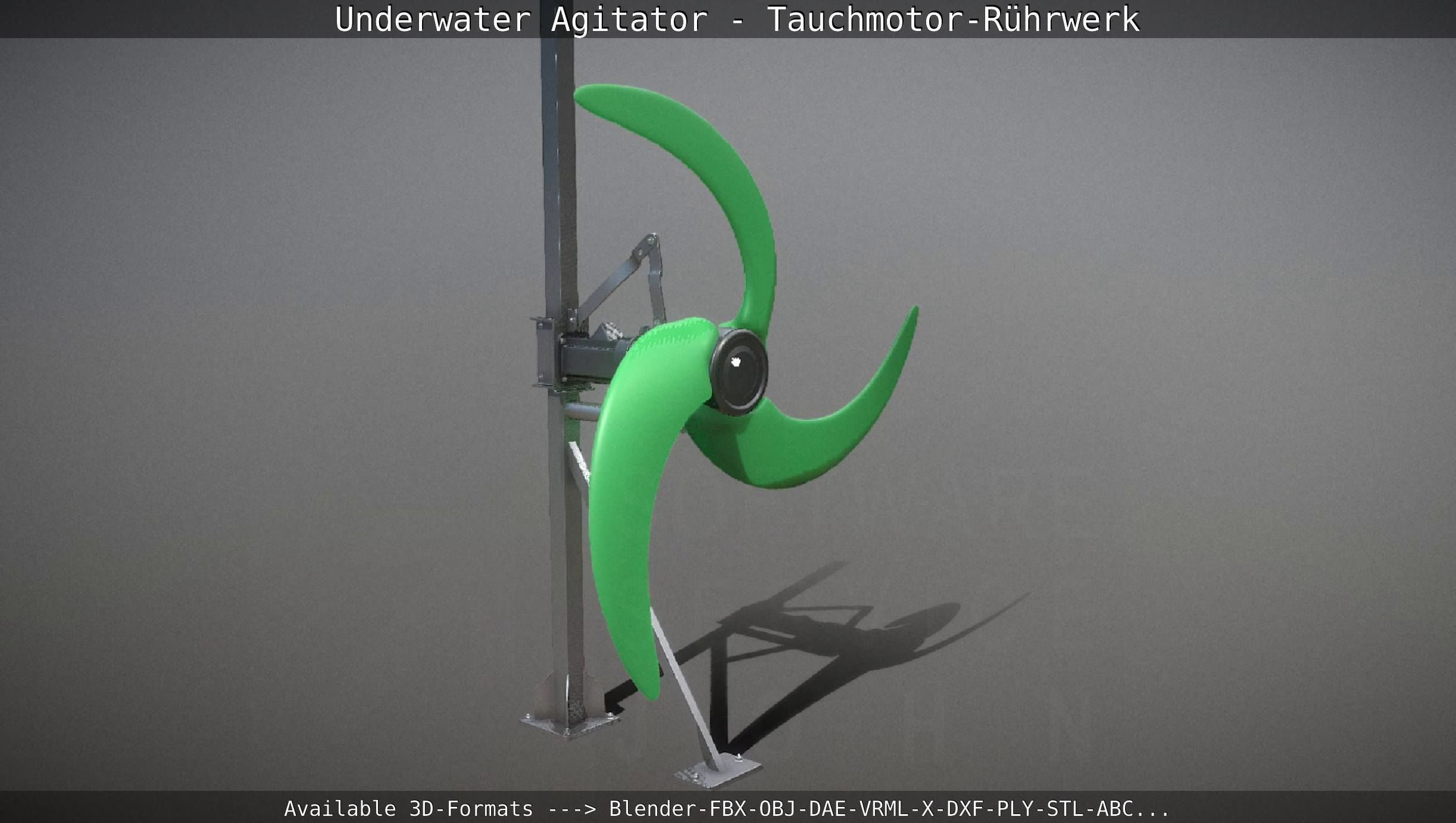 Underwater Agitator - Tauchmotor-Ruehrwerk 1 High-Poly Version 3D model_20