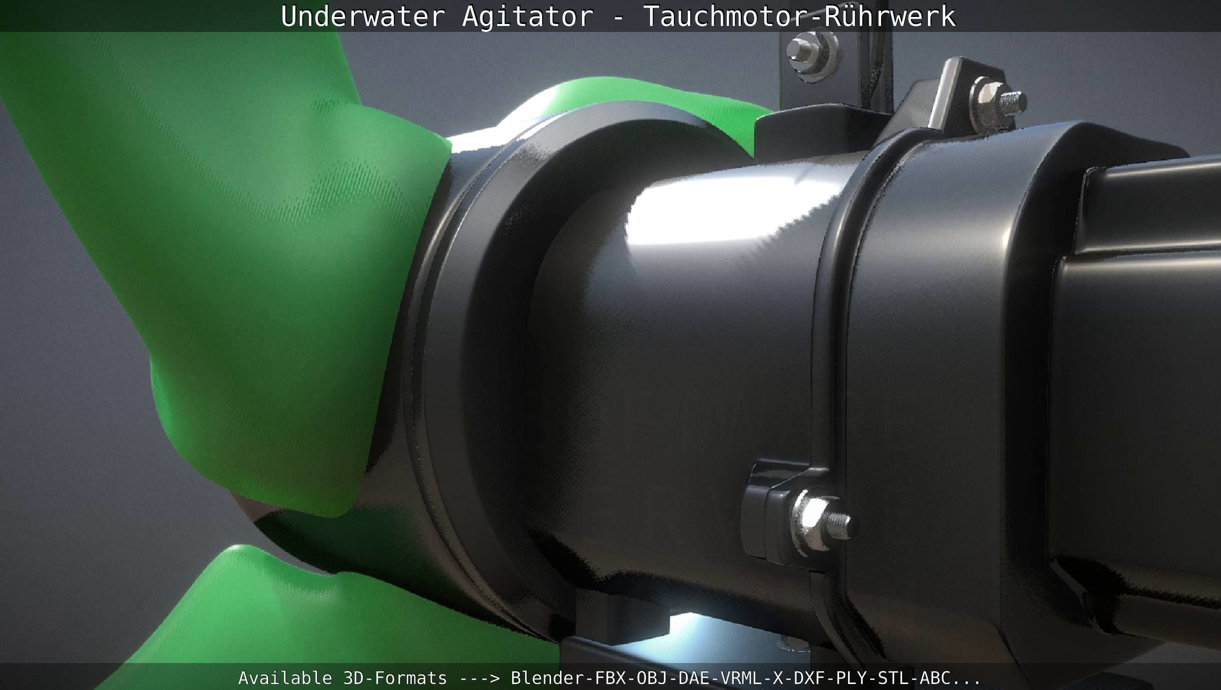 Underwater Agitator - Tauchmotor-Ruehrwerk 1 High-Poly Version 3D model_10