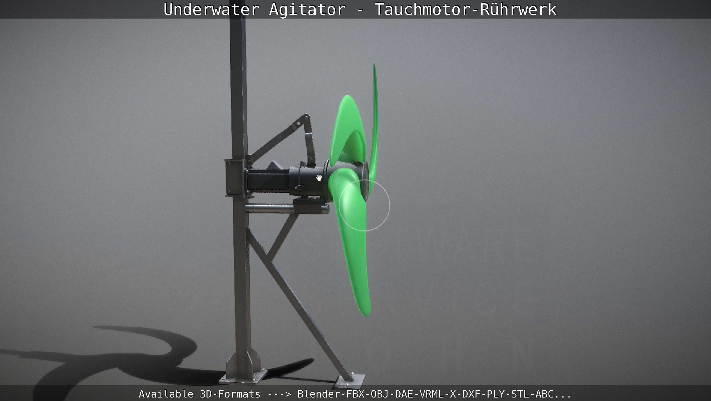 Underwater Agitator - Tauchmotor-Ruehrwerk 1 High-Poly Version 3D model_24