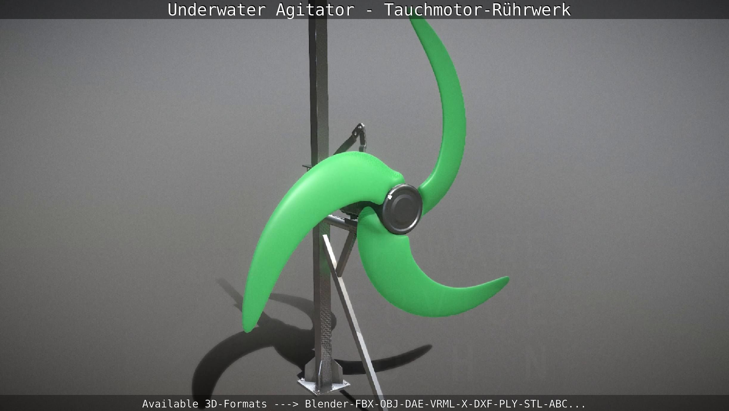 Underwater Agitator - Tauchmotor-Ruehrwerk 1 High-Poly Version 3D model_22