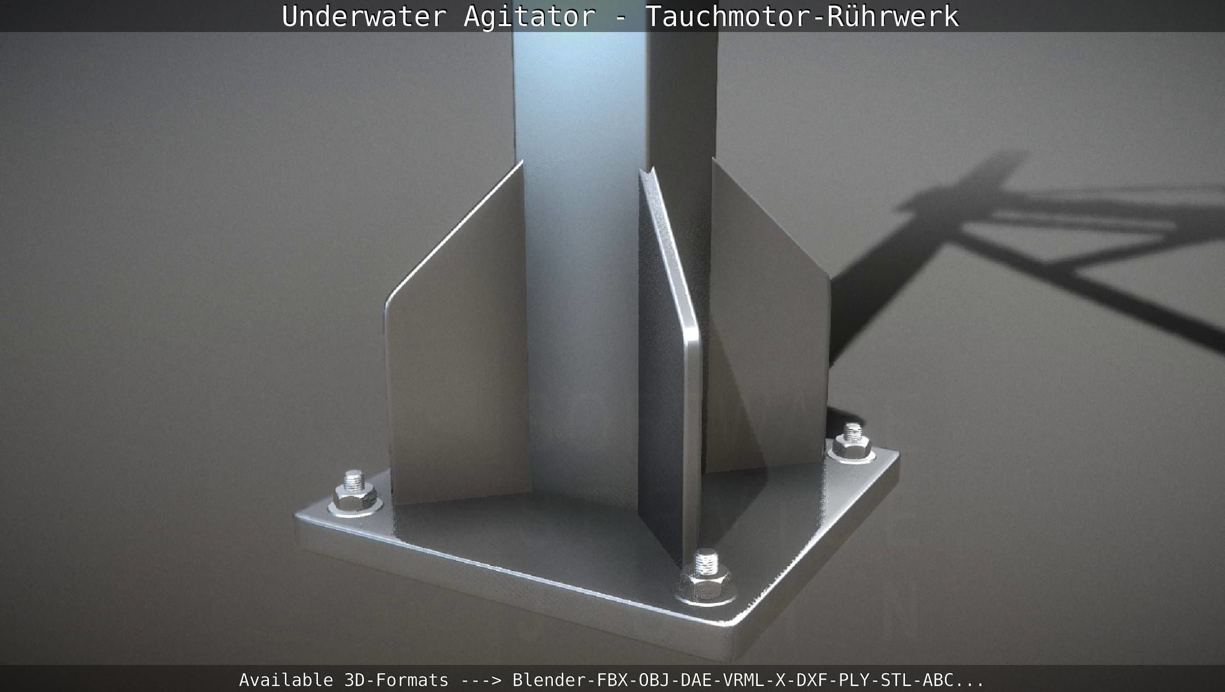Underwater Agitator - Tauchmotor-Ruehrwerk 1 High-Poly Version 3D model_79