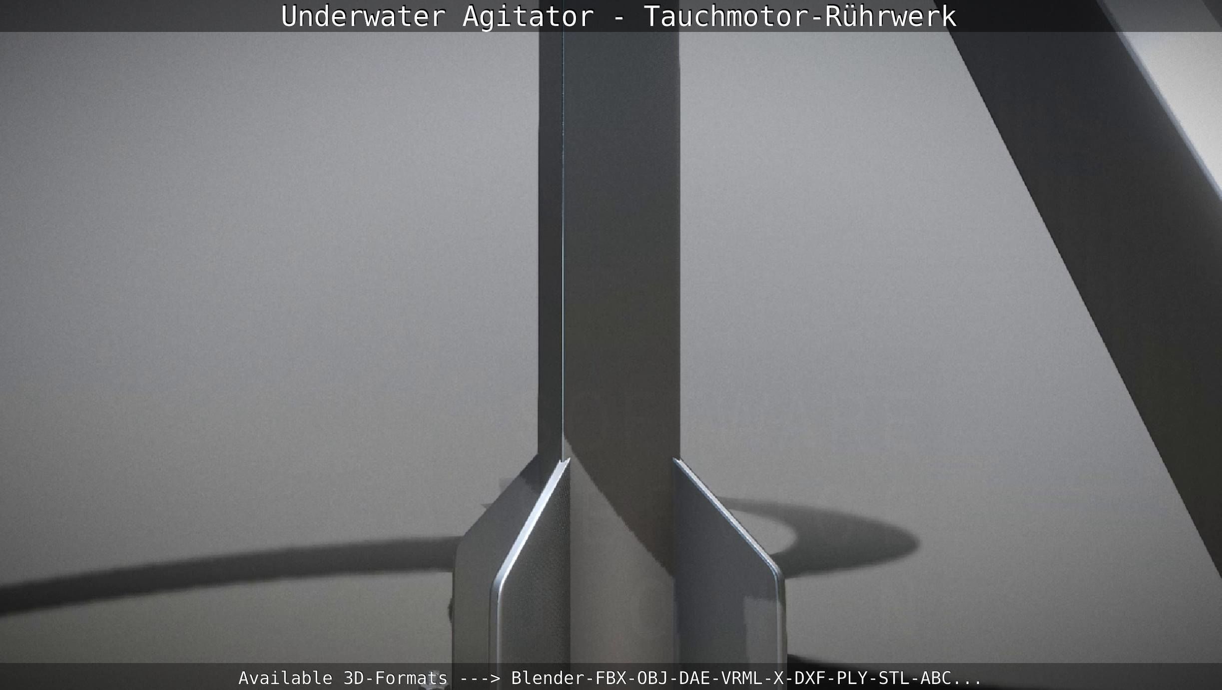 Underwater Agitator - Tauchmotor-Ruehrwerk 1 High-Poly Version 3D model_12