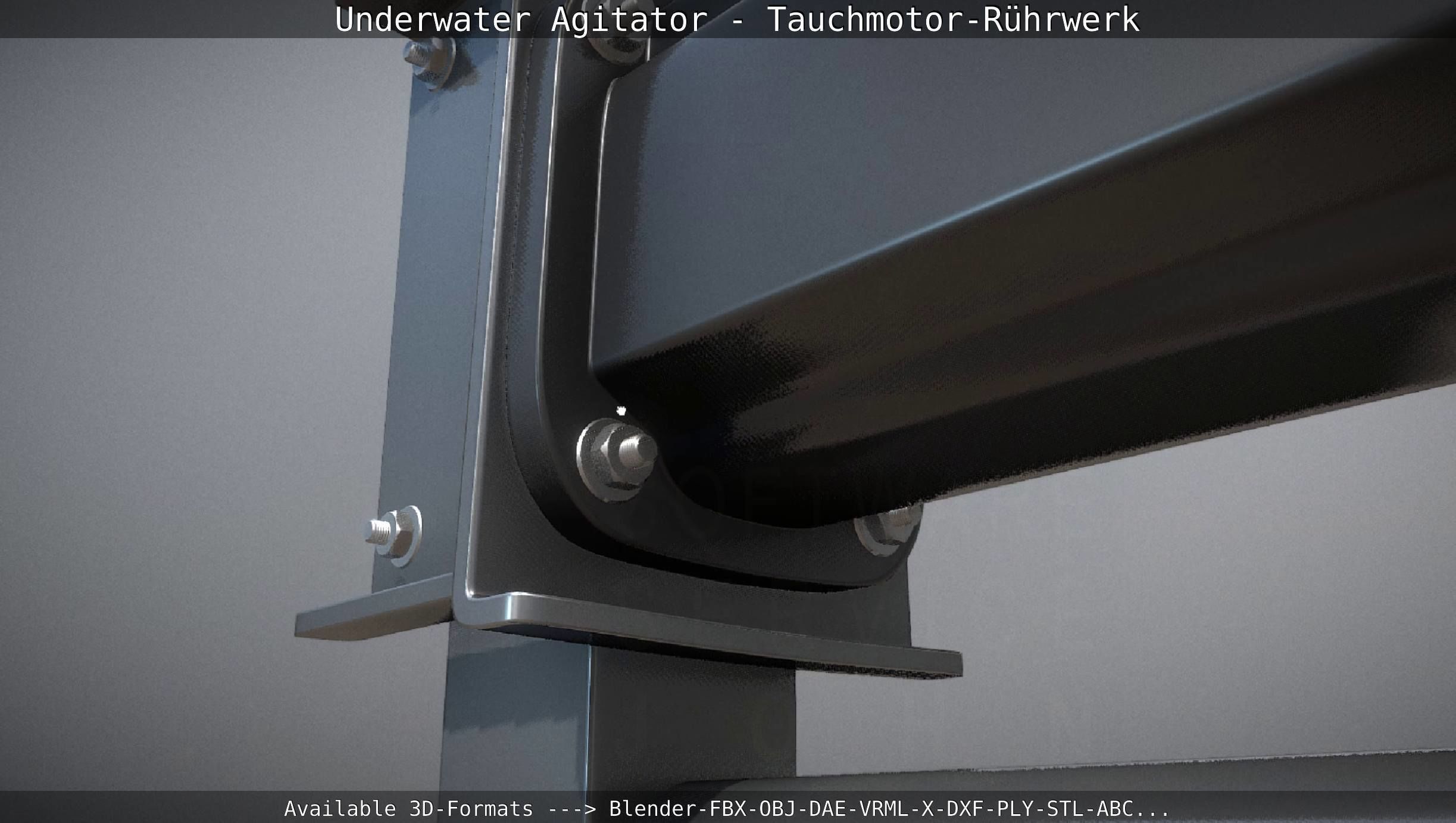 Underwater Agitator - Tauchmotor-Ruehrwerk 1 High-Poly Version 3D model_94