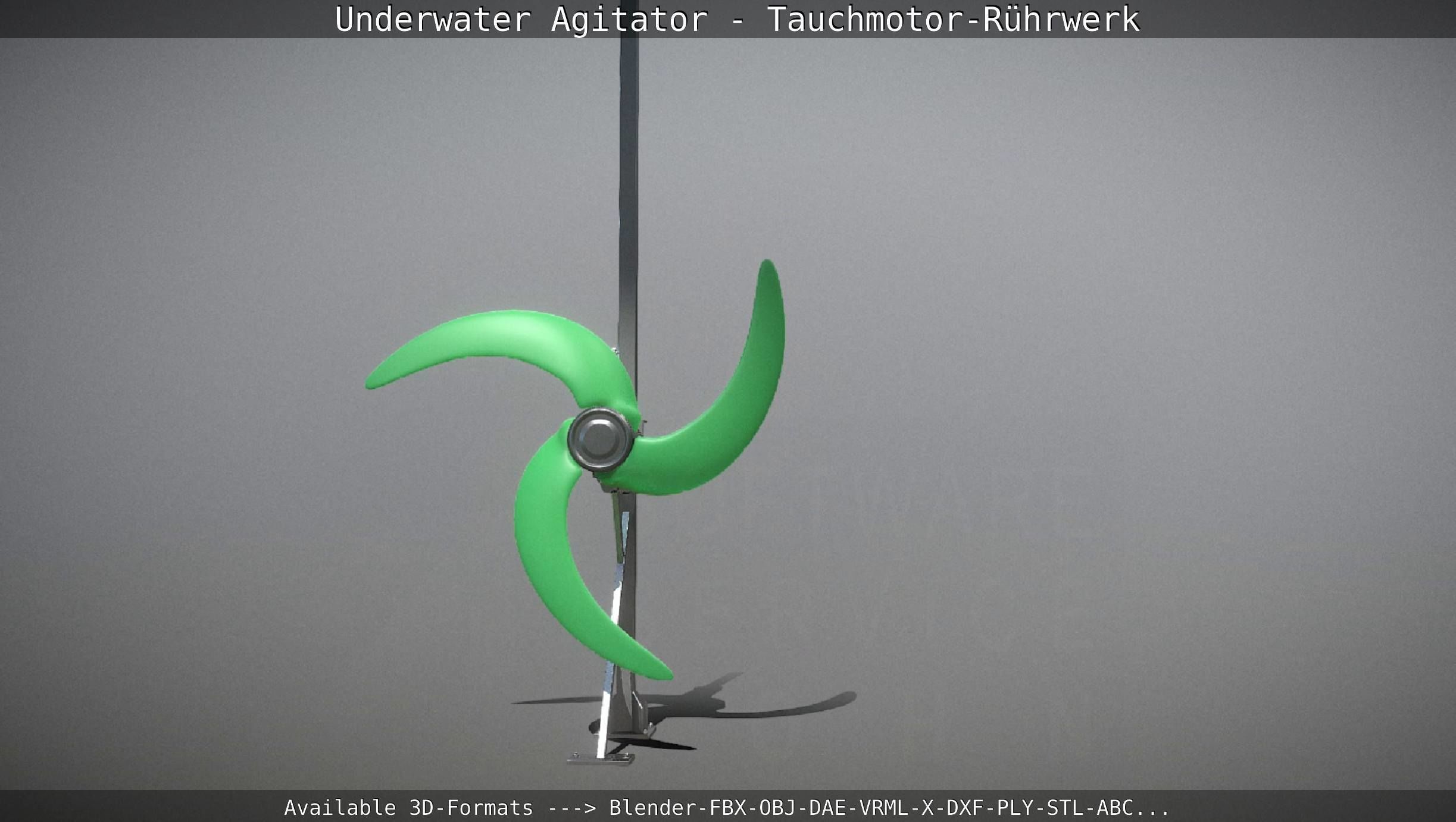 Underwater Agitator - Tauchmotor-Ruehrwerk 1 High-Poly Version 3D model_14