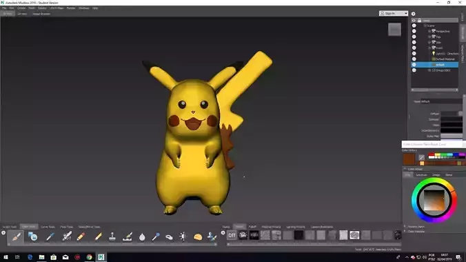 Pikachu 3D in program