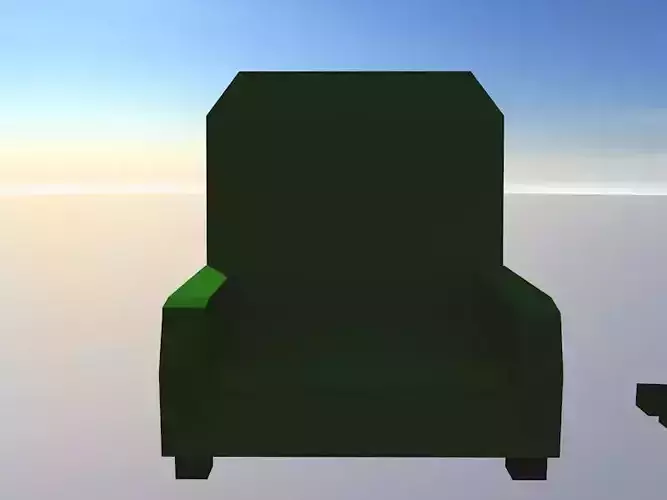Interior chair in sky