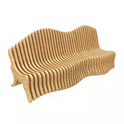 Parametric Bench 3D model