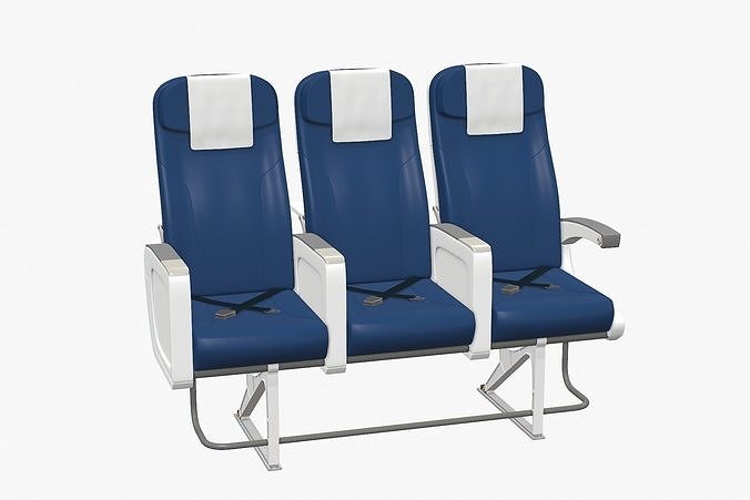 Airplane Chair V6 Low-poly 3D model