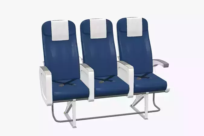Airplane Chair V6 Low-poly 3D model