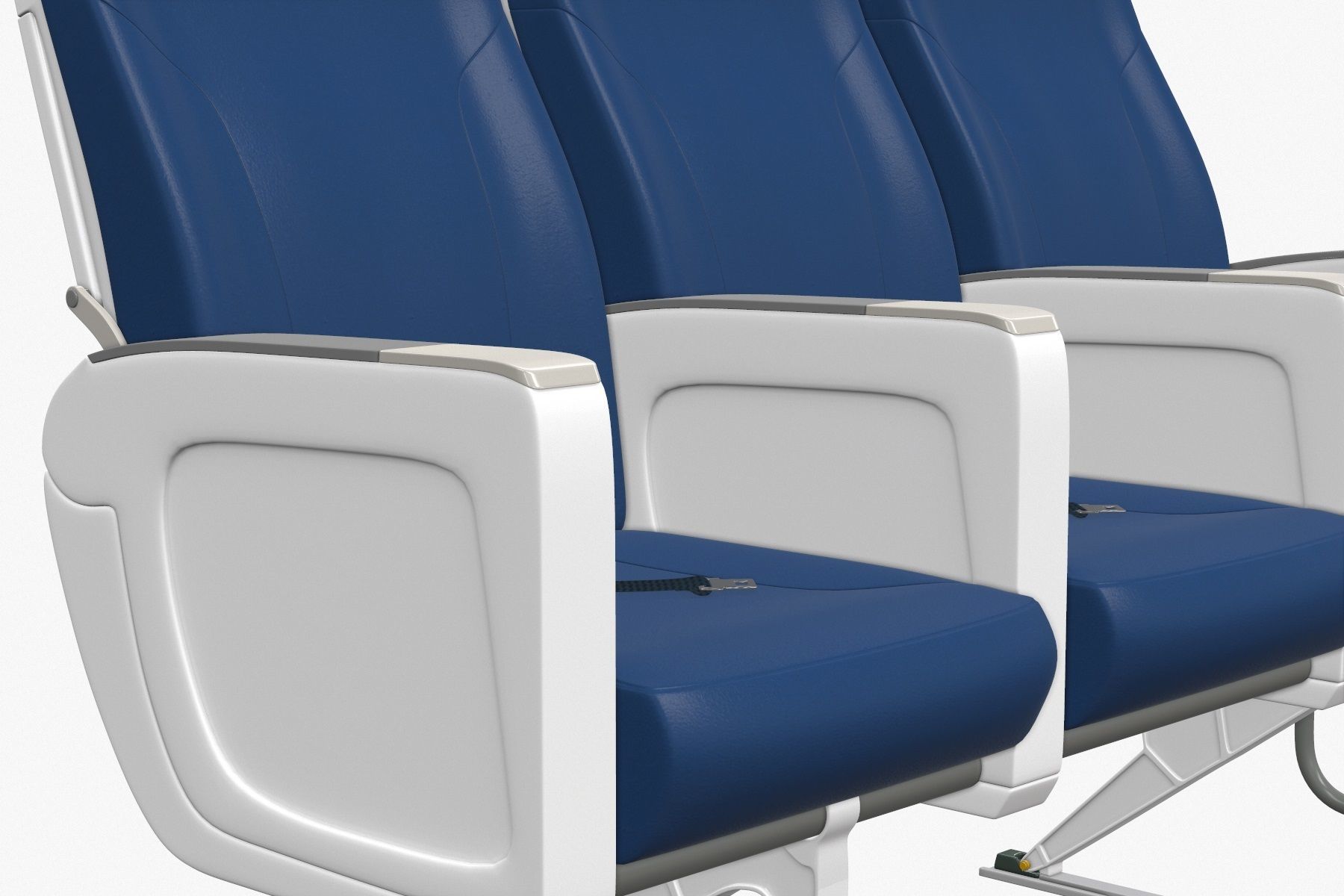 Airplane Chair V6 Low-poly 3D model_4