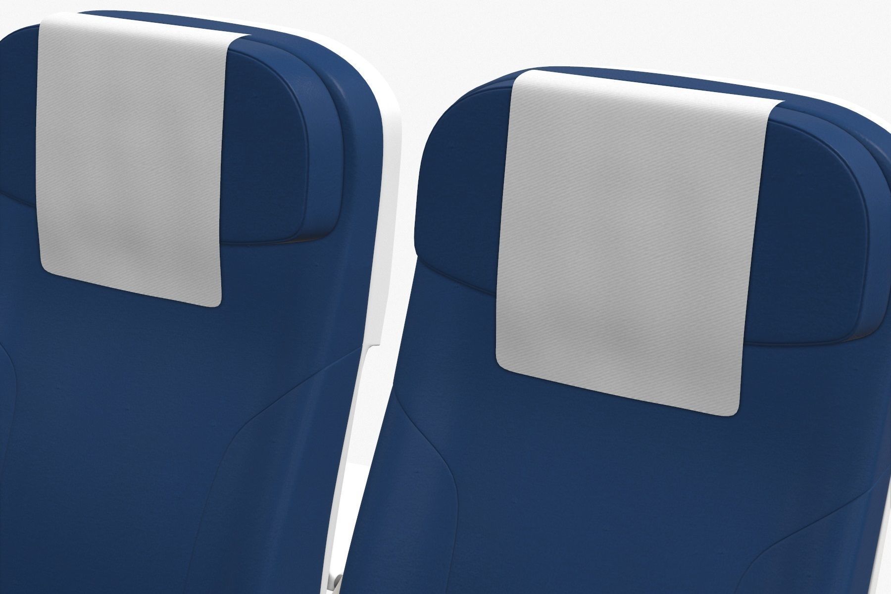 Airplane Chair V6 Low-poly 3D model_10