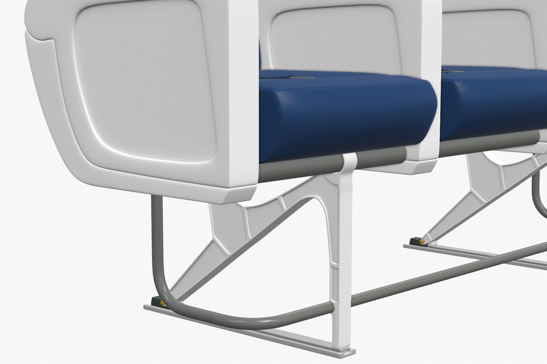 Airplane Chair V6 Low-poly 3D model_3