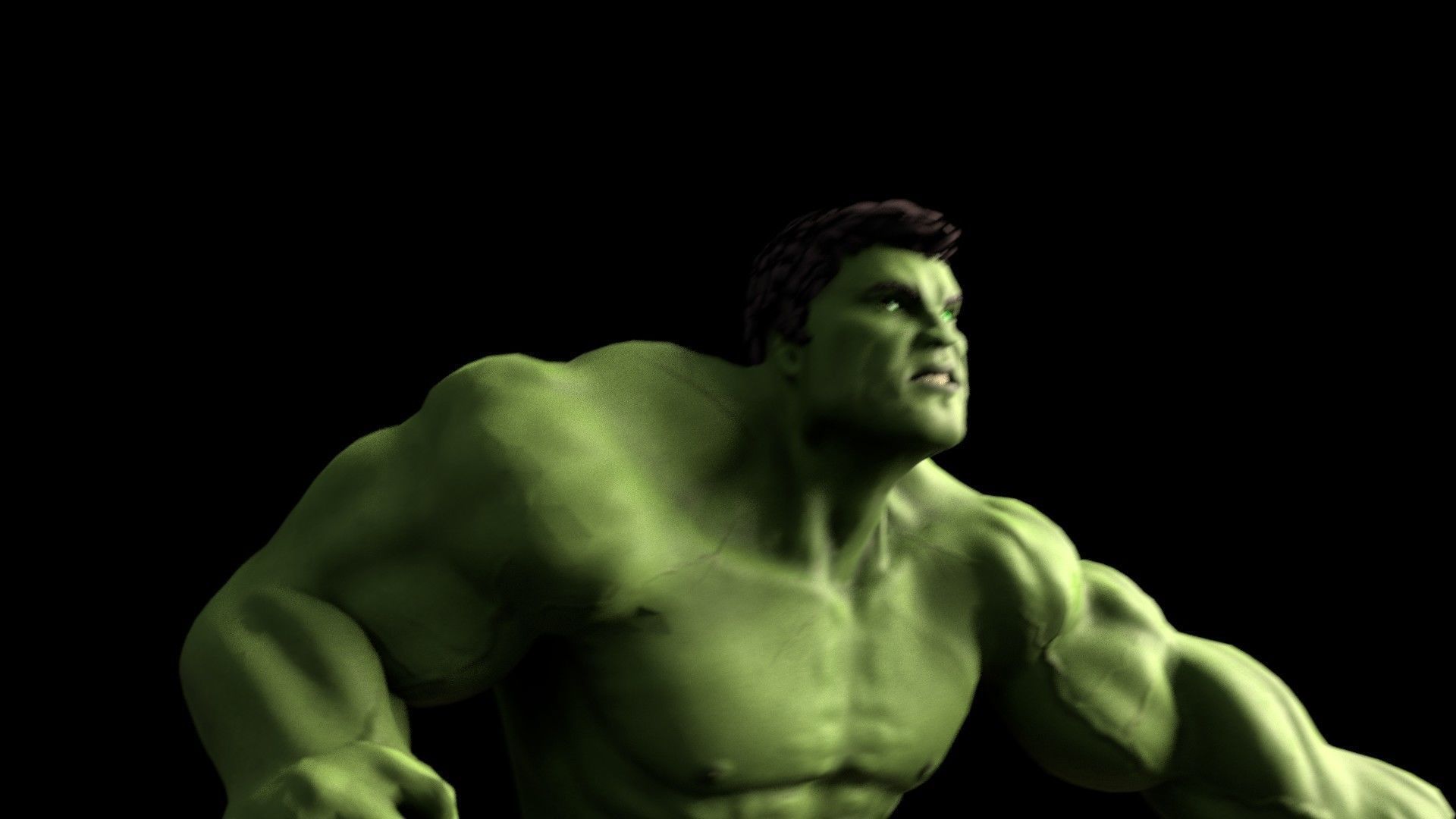 Hulk 2003 Rigged And Animated 3D model_2